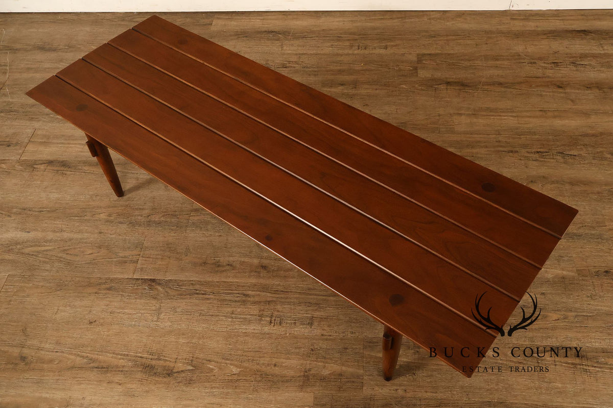 American Of Martinsville Furniture Slat Top Bench