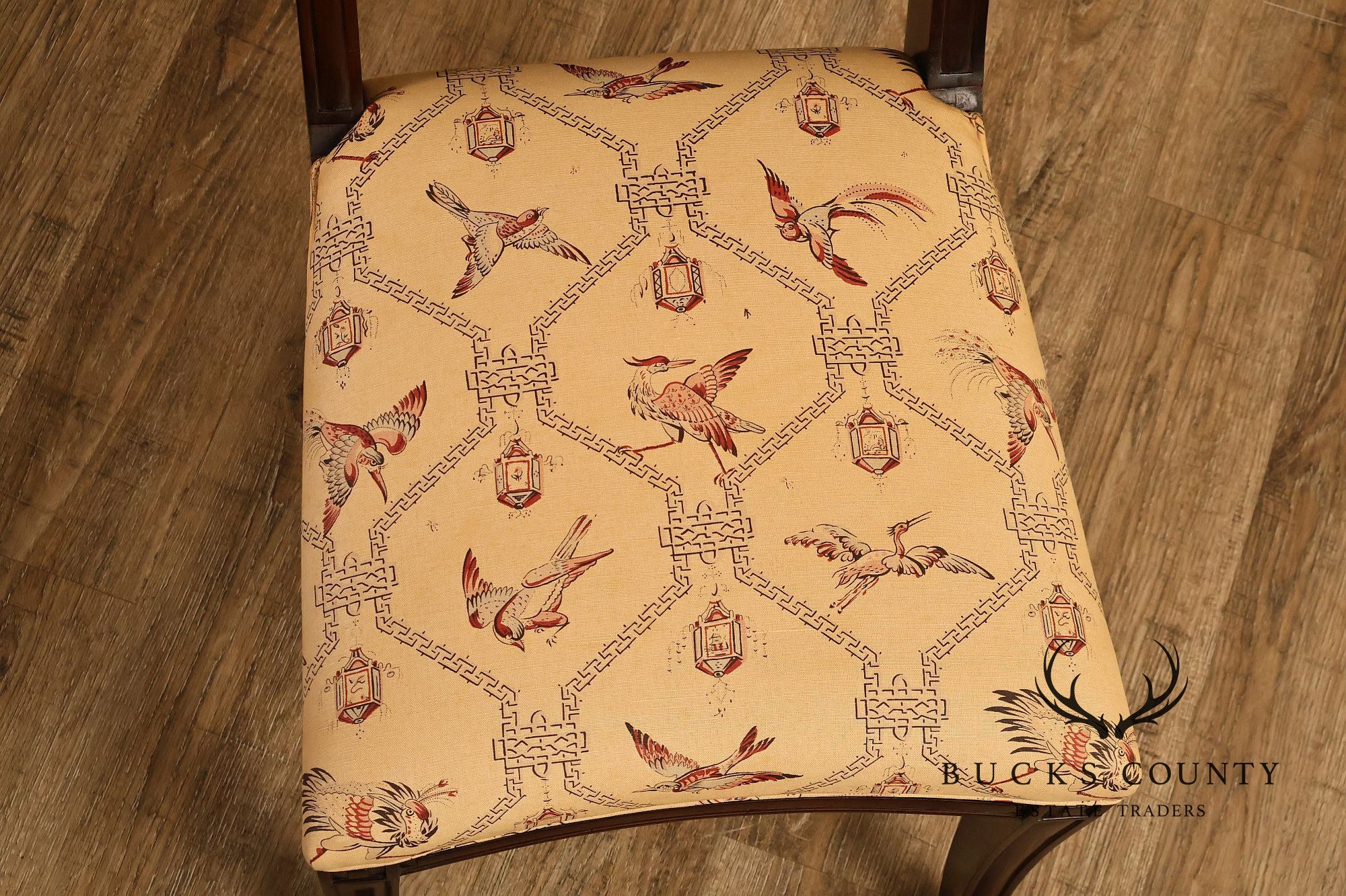 Empire Style Set of Ten Mahogany Dining Chairs
