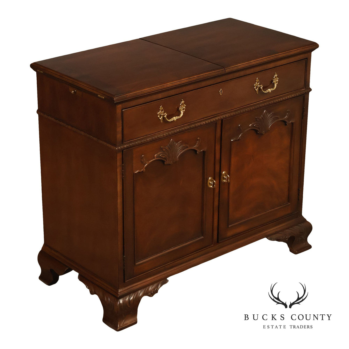Henredon 'Rittenhouse Square' Mahogany Flip-Top Server