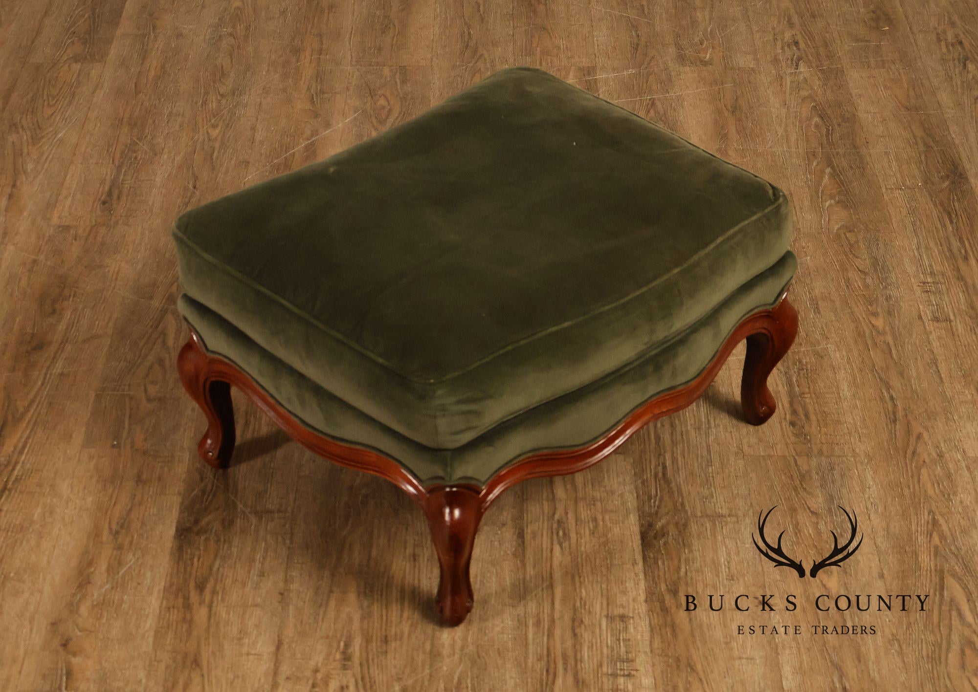 Hickory Chair Mark Hampton Collection Louis XV Style Upholstered Lounge Chair And Ottoman