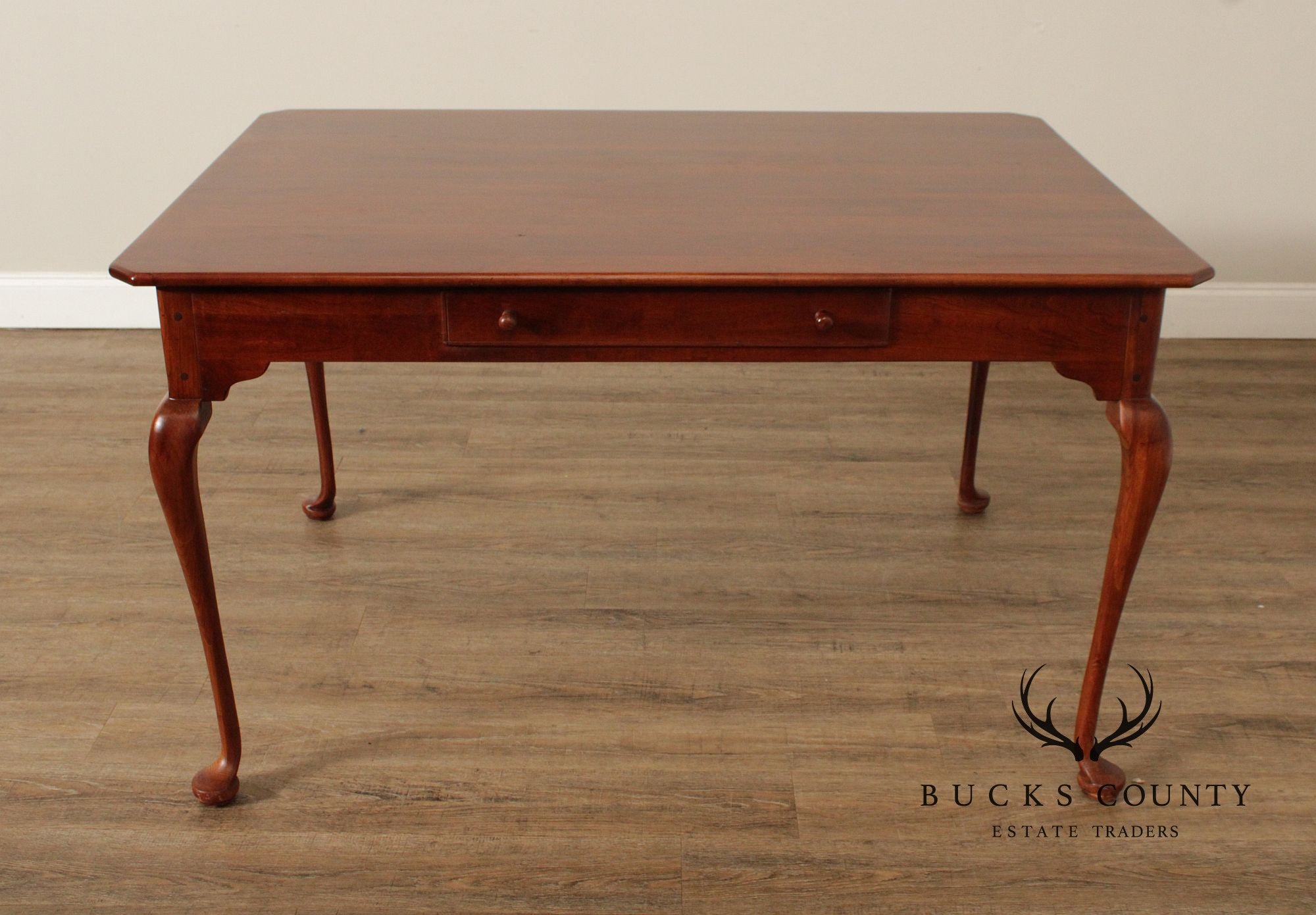 Lexington Queen Anne Farmhouse Style Cherry Dining 'Keeping' Table