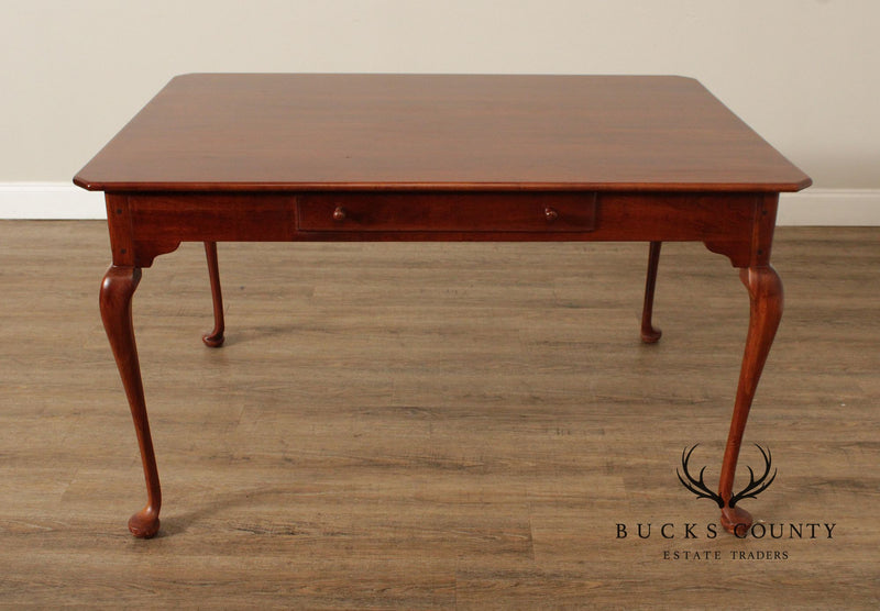 Lexington Queen Anne Farmhouse Style Cherry Dining 'Keeping' Table