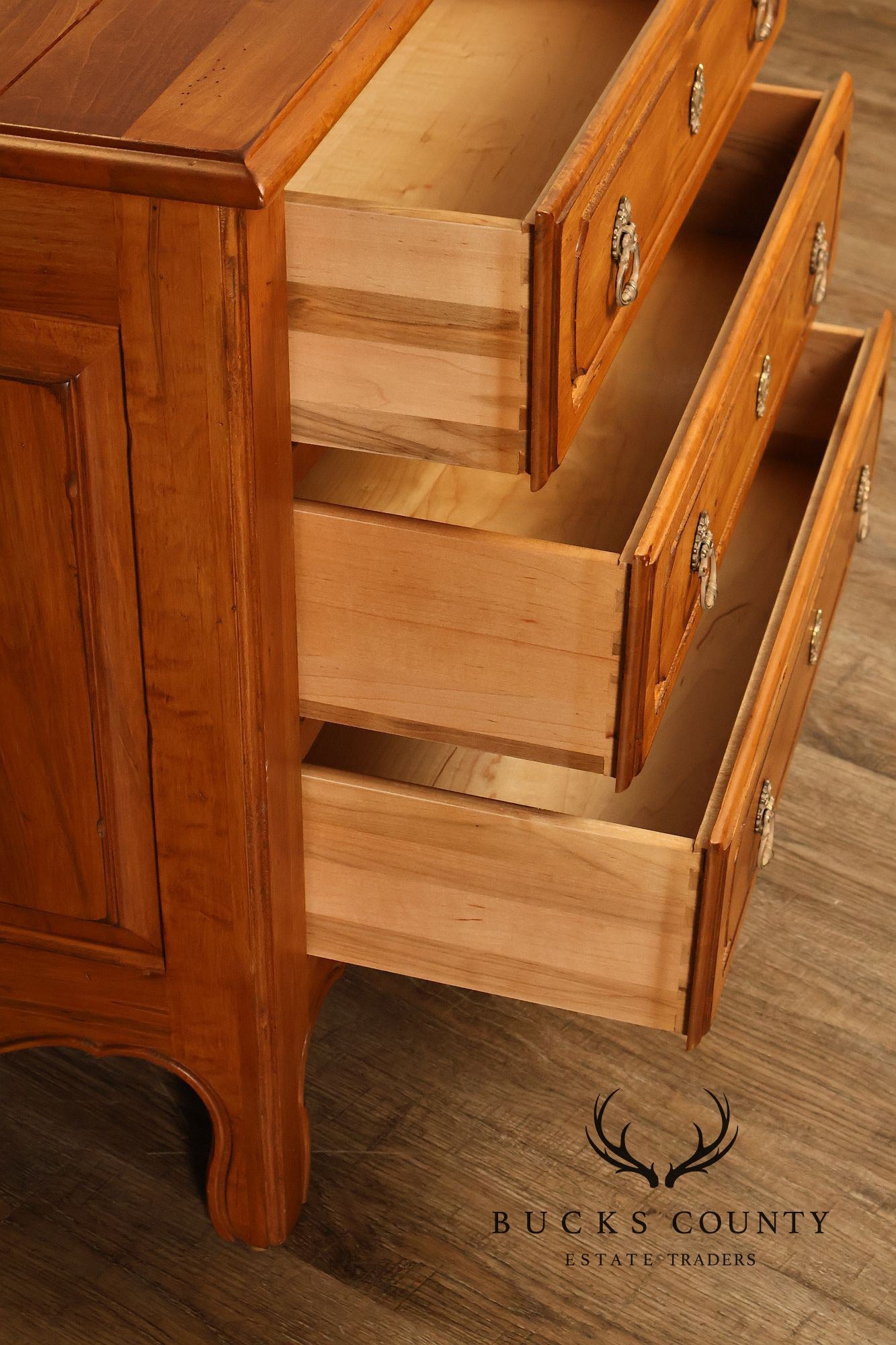 Ethan Allen 'Legacy' French Country Style Pair of Nightstands