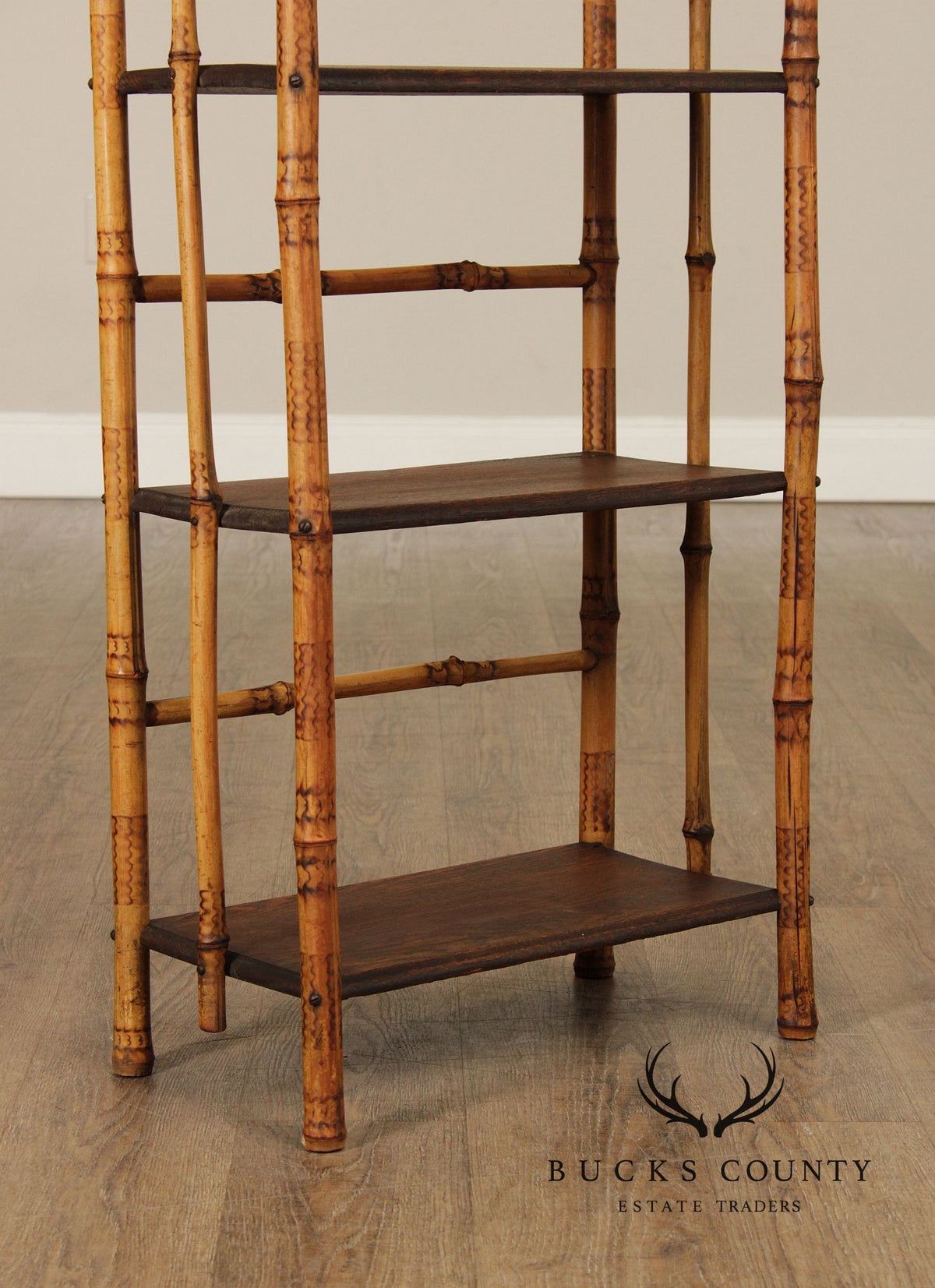 Antique Aesthetic Movement Bamboo Etagere