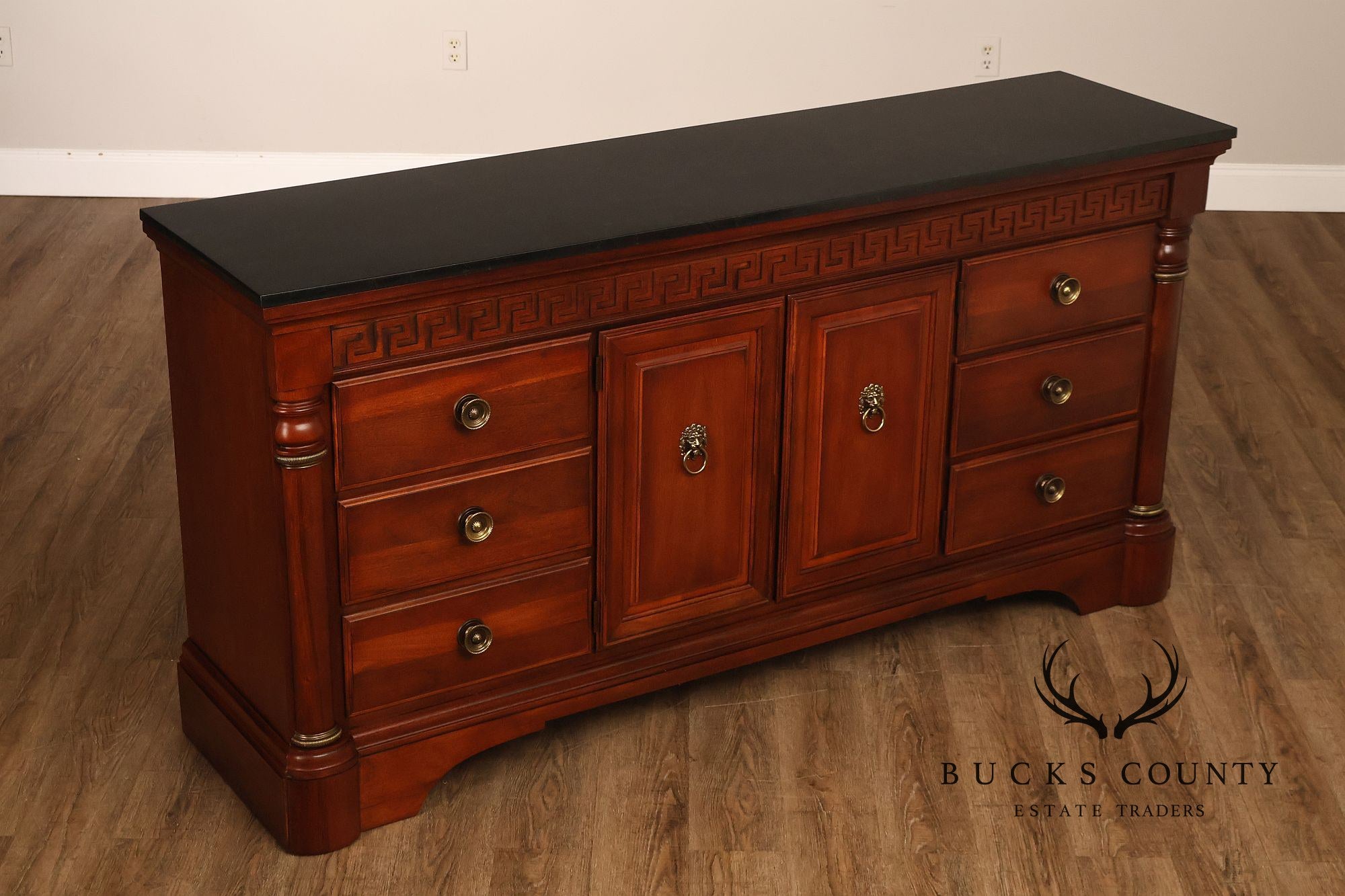 Stanley Regency Style Mahogany Triple Dresser