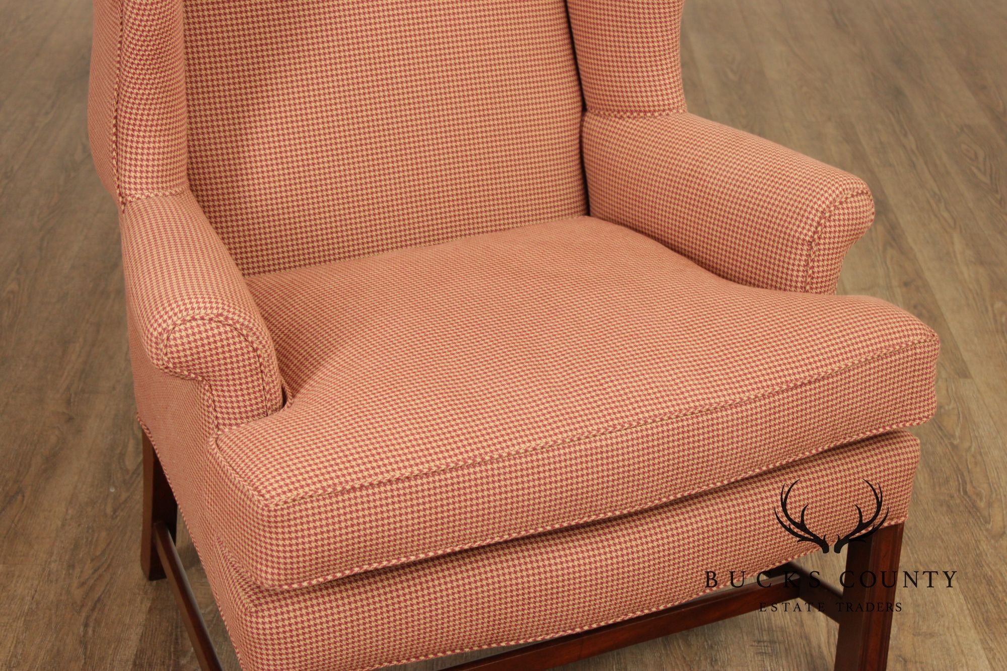 Kittinger Williamsburg Adaptation Pair of Mahogany Wing Chairs