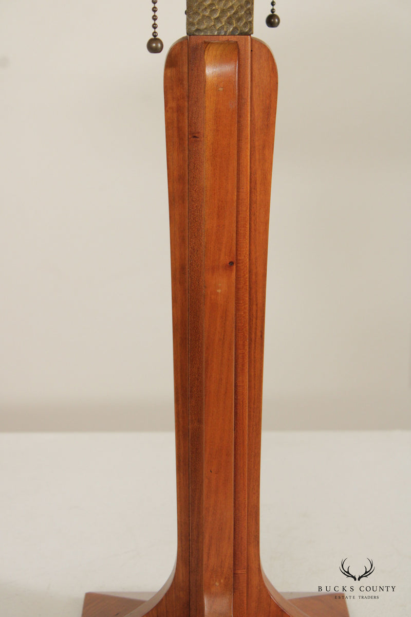 Stickley Mission Collection Cherry Corbel Base Table Lamp