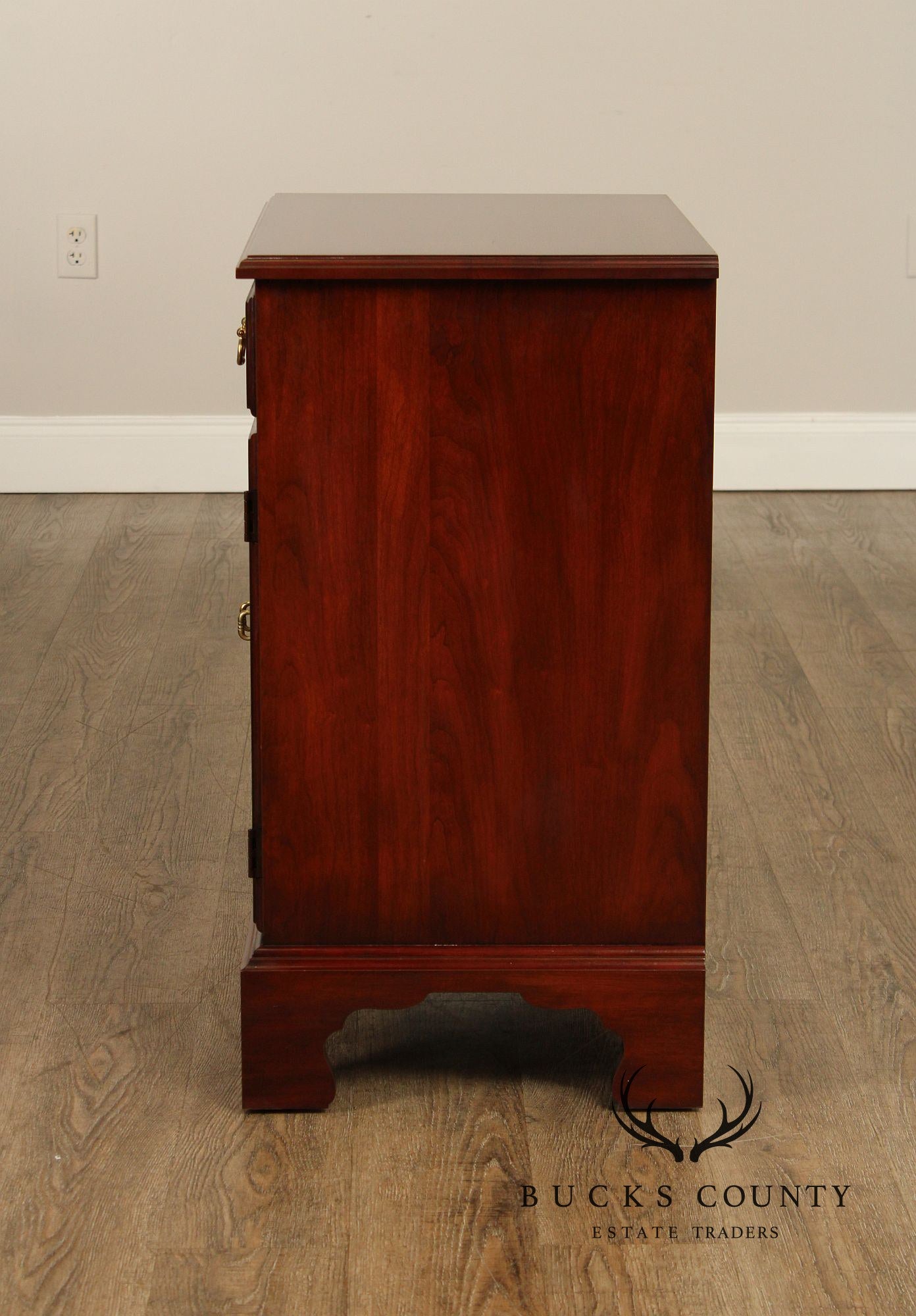 Henkel Harris Chippendale Style Cherry Nightstand