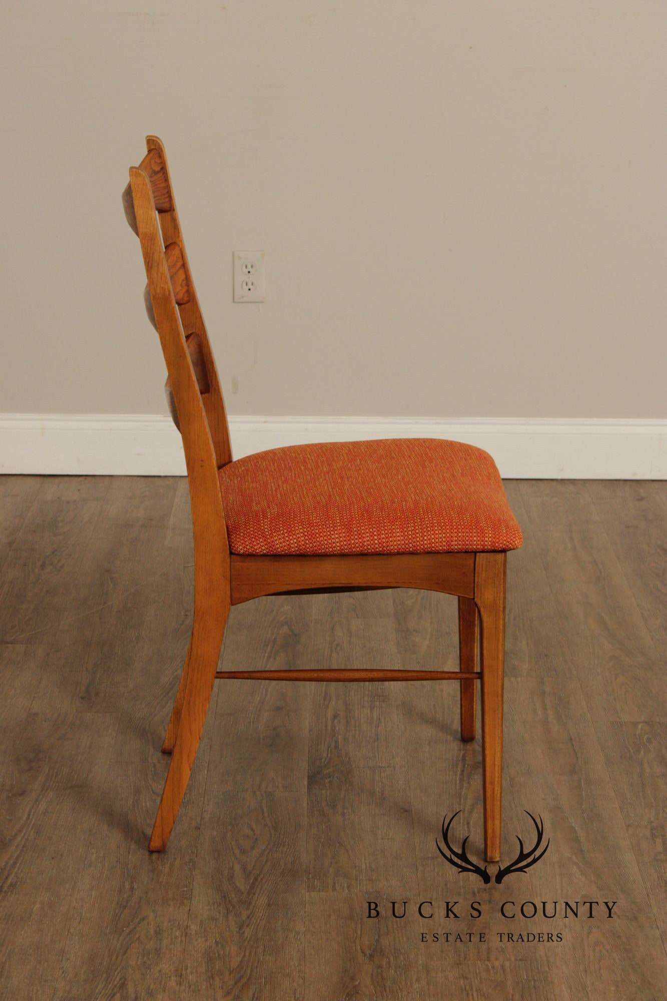 Lane 'Rhythm' Set of Six Mid Century Walnut Dining Chairs