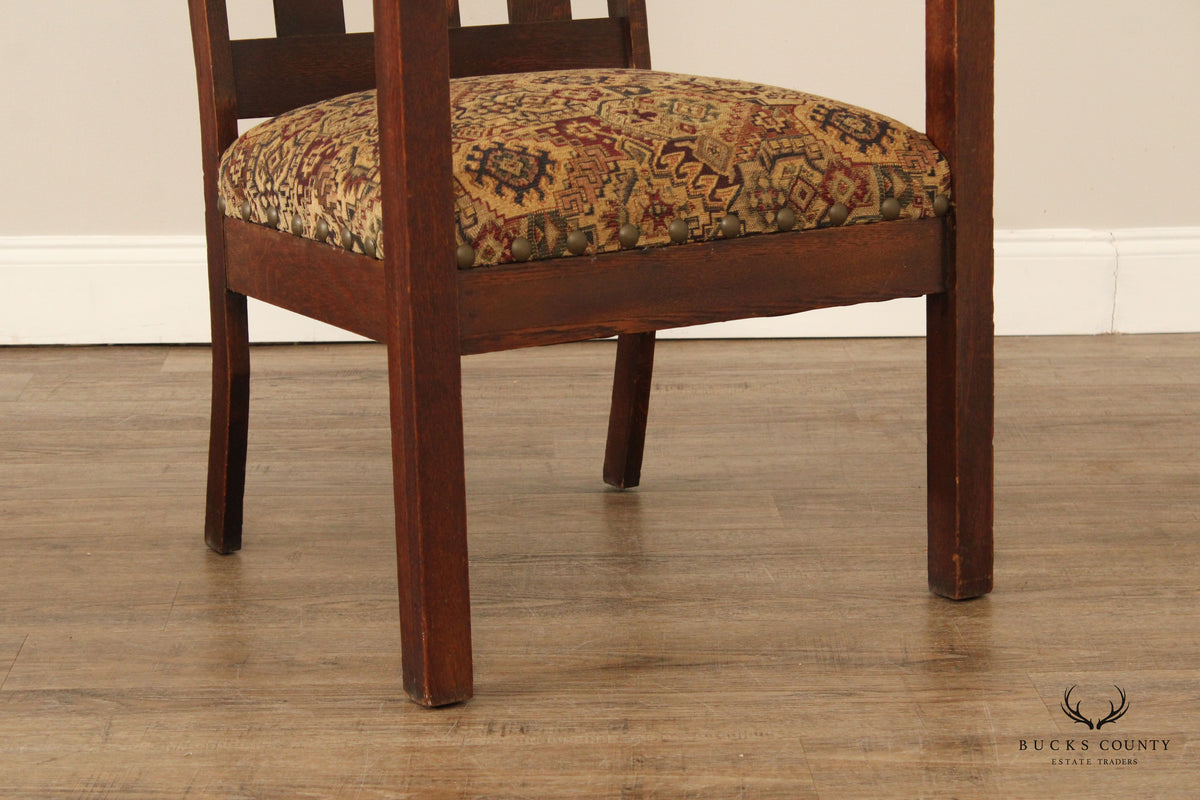 Antique Mission Oak Armchair