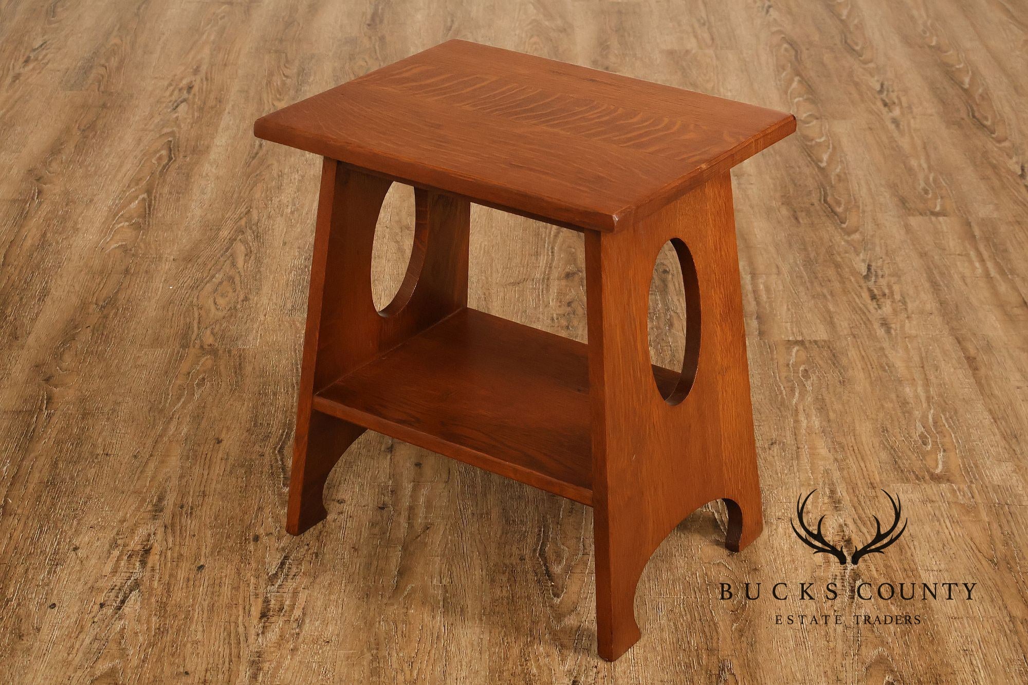 Arts And Crafts Mission Oak Tabouret