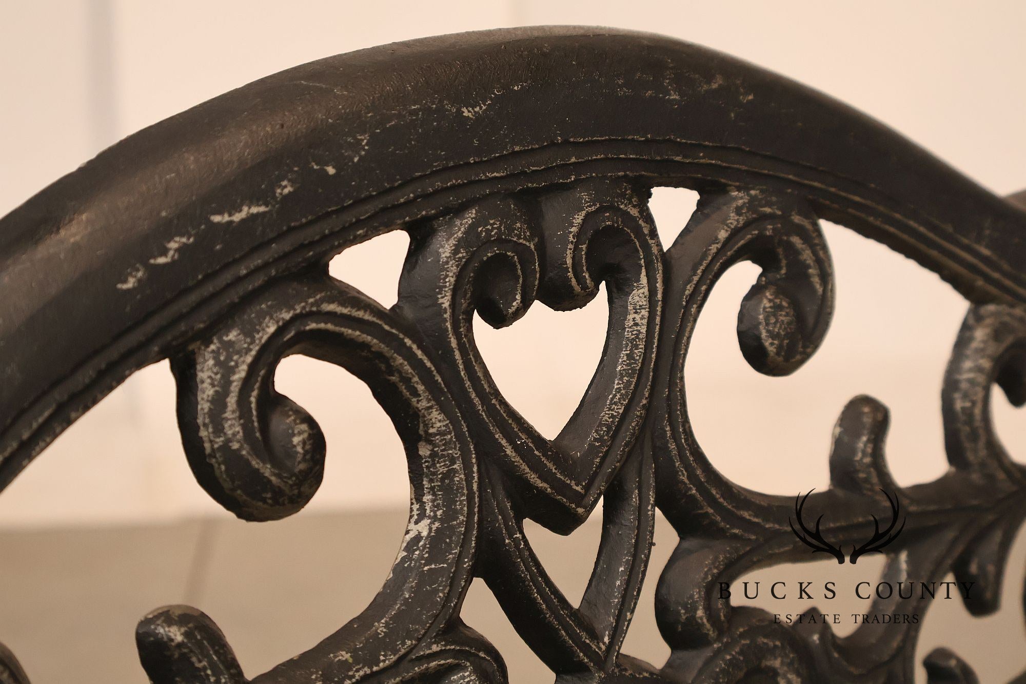 Cast Aluminum Garden Bench With Ornate Lattice Back