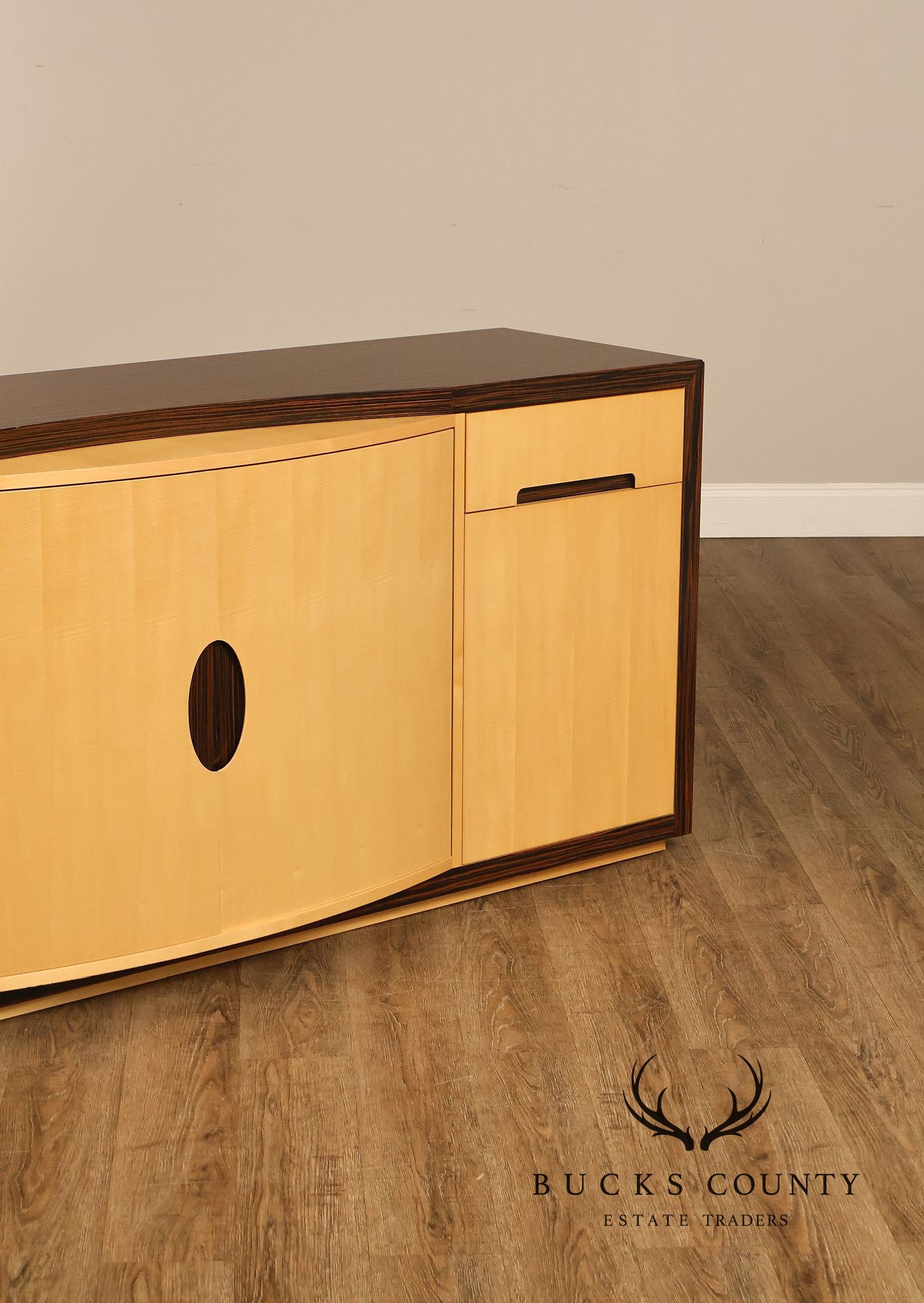 Giorgio Collection Italian Art Deco Style Mixed Wood Sideboard