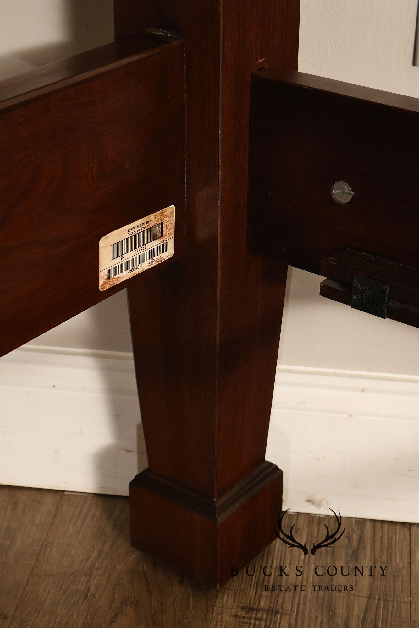 Ethan Allen Georgian Court Cherry King Four Poster Bed Frame