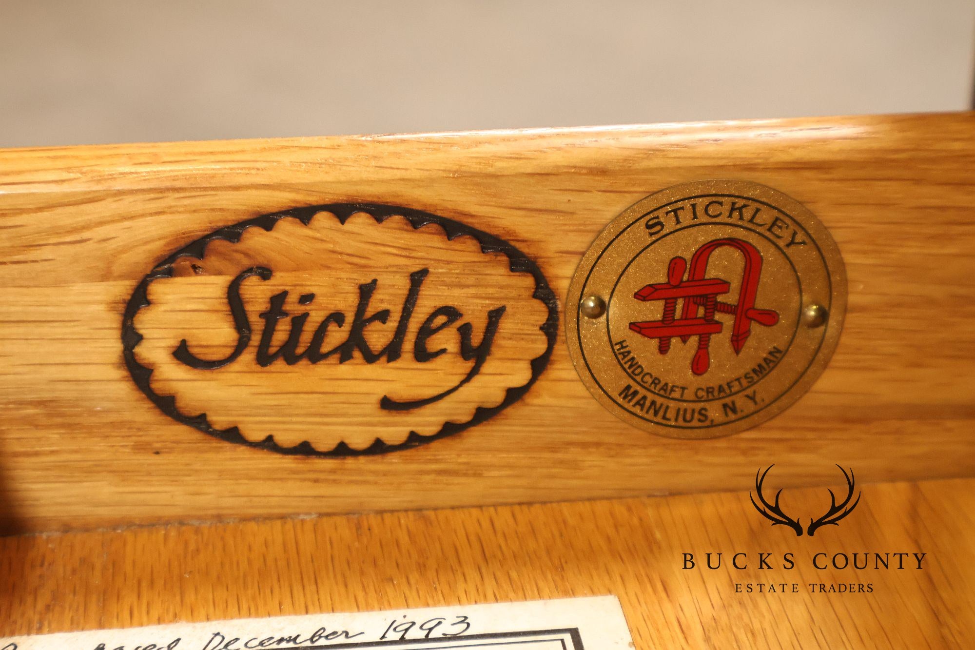 Stickley Mission Collection Oak Spindle Library Desk