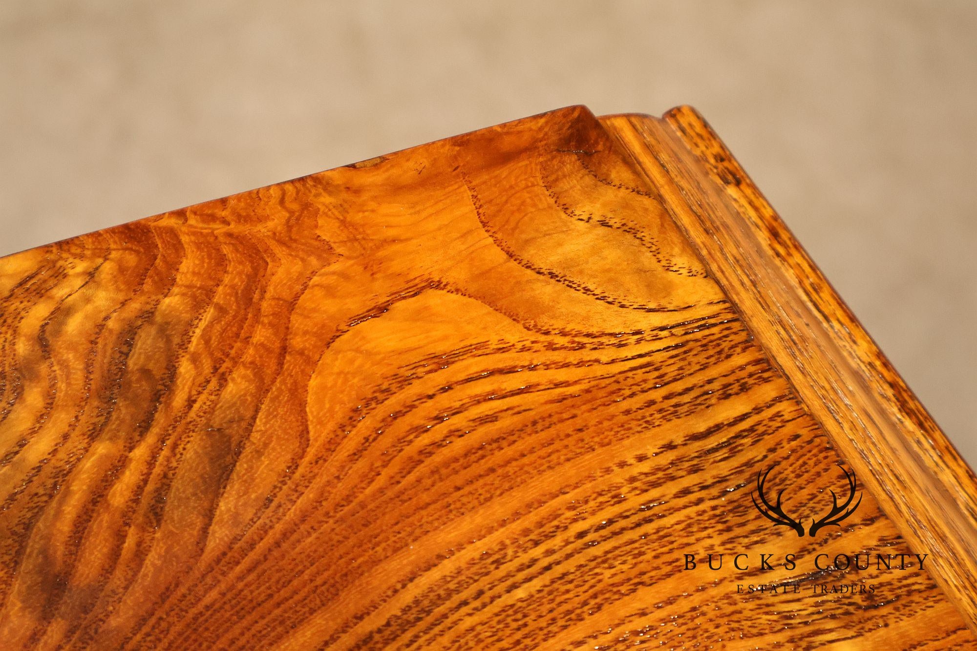 Antique Burlwood Biedermeier Drop Leaf Table