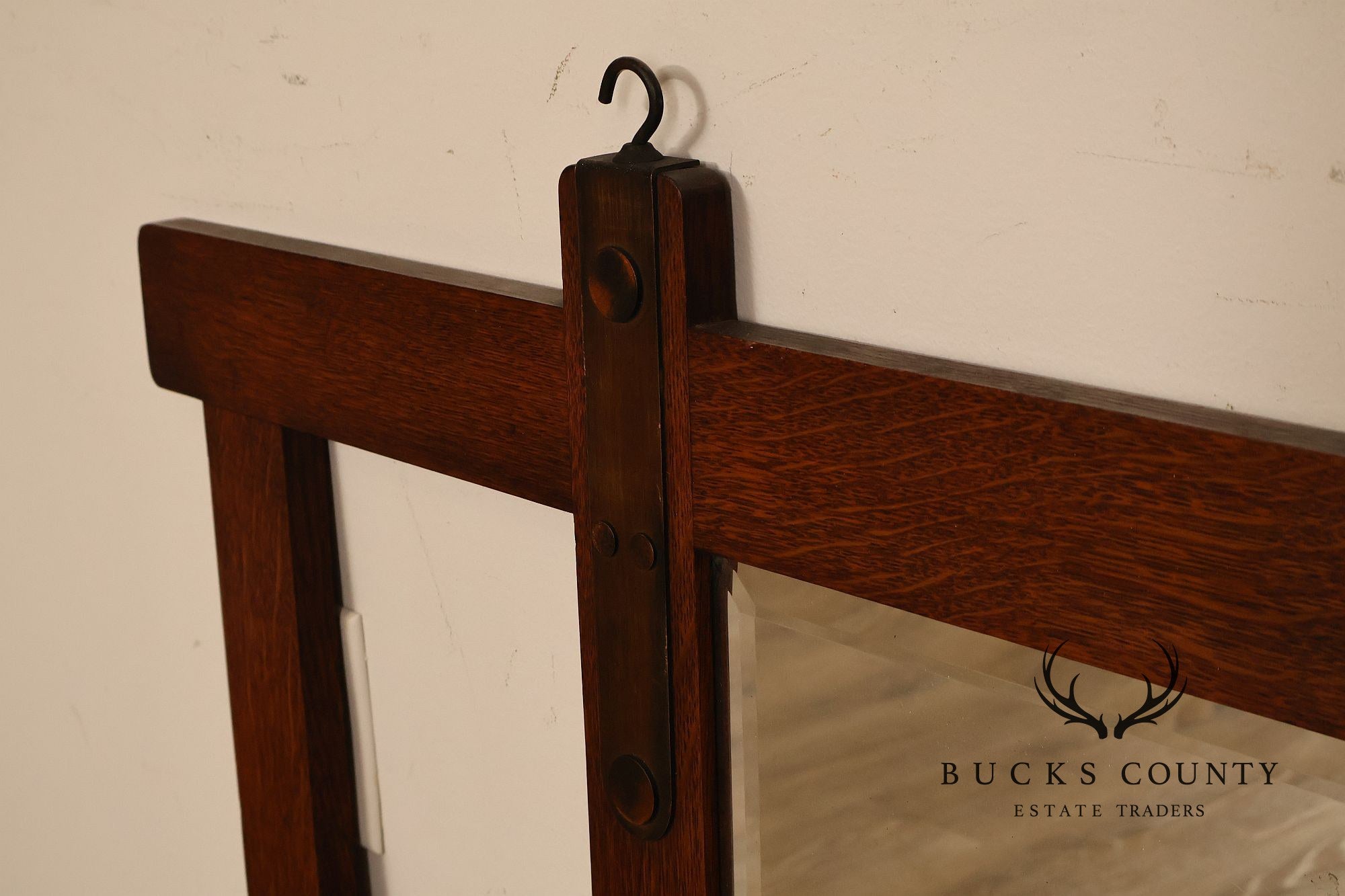 Stickley Brothers Hall Mirror Mission Style Old Coat Rack