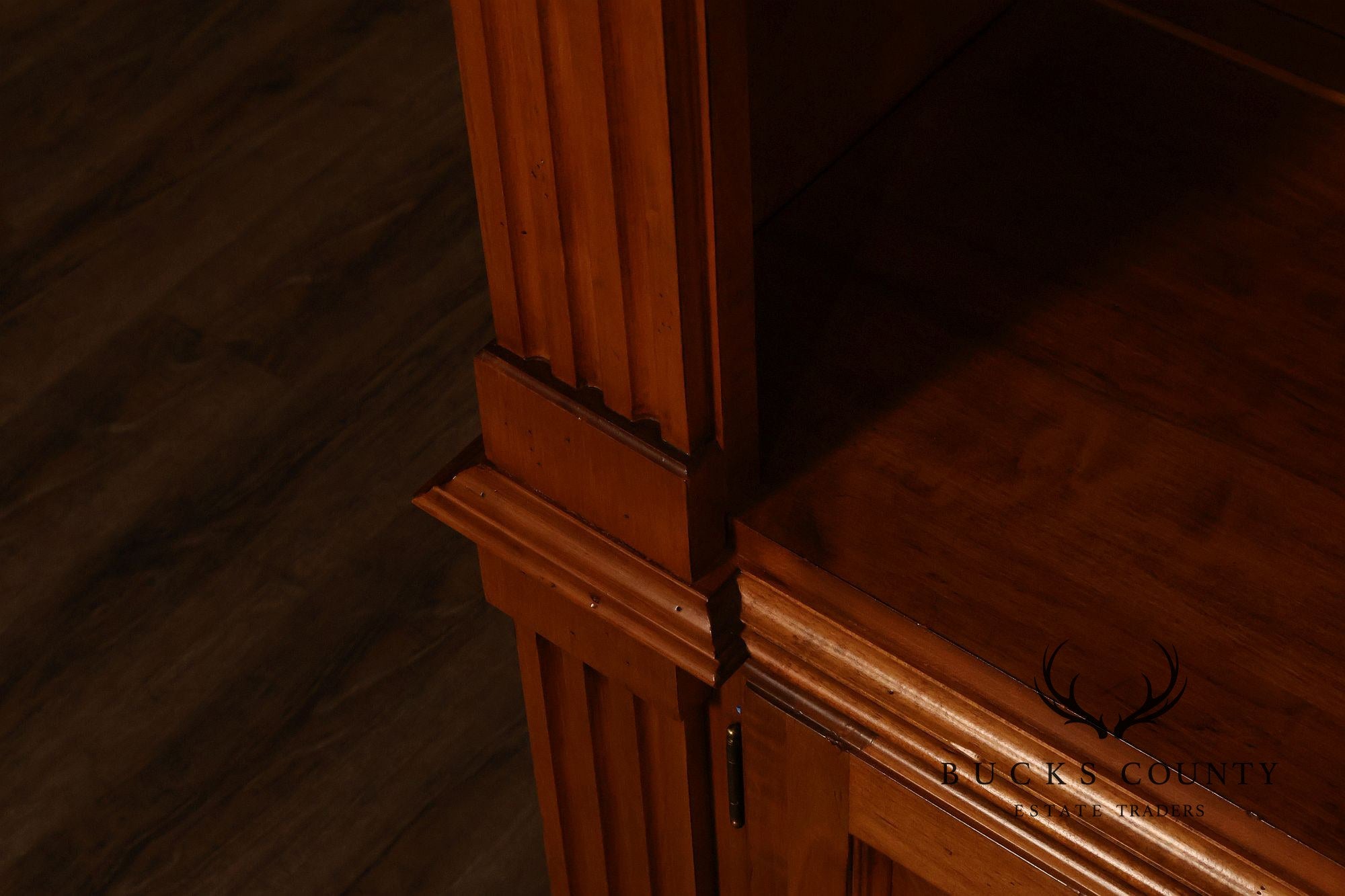 ETHAN ALLEN 'LEGACY' DOUBLE ARCHED BOOKCASE