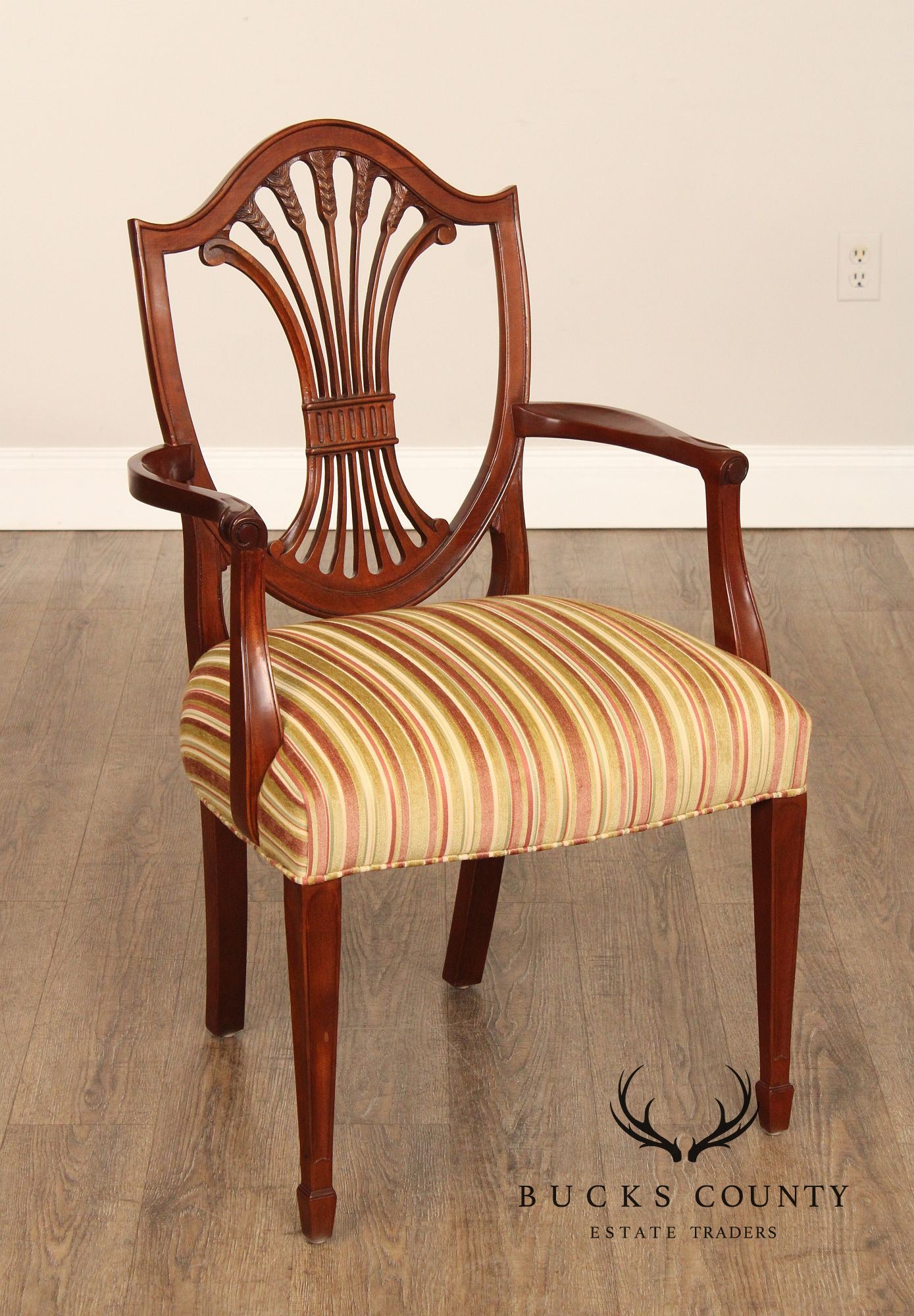 Stickley Hepplewhite Style Mahogany Dining Armchair