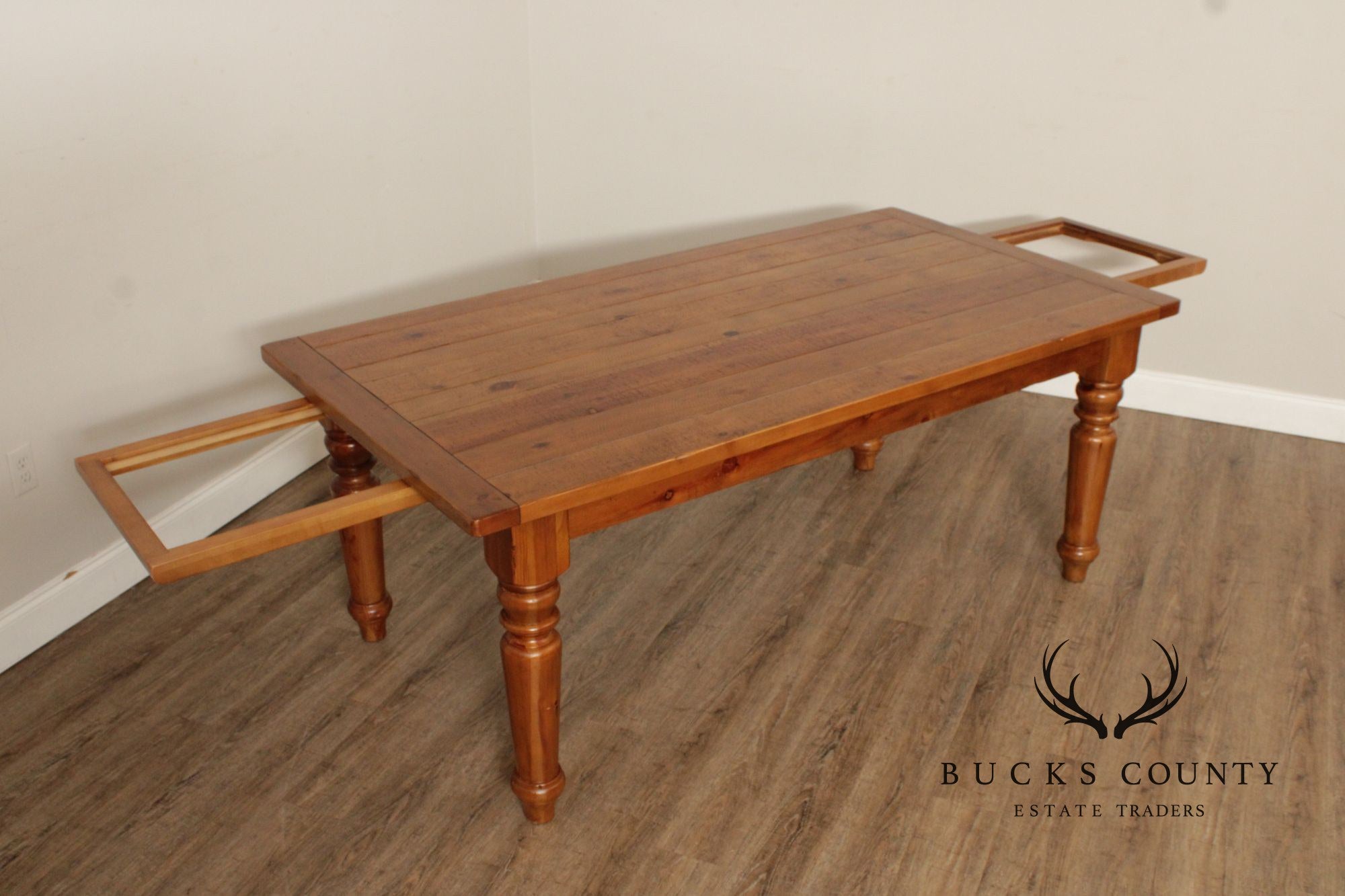 Pottery Barn Farmhouse Style Pine Extending Dining Table