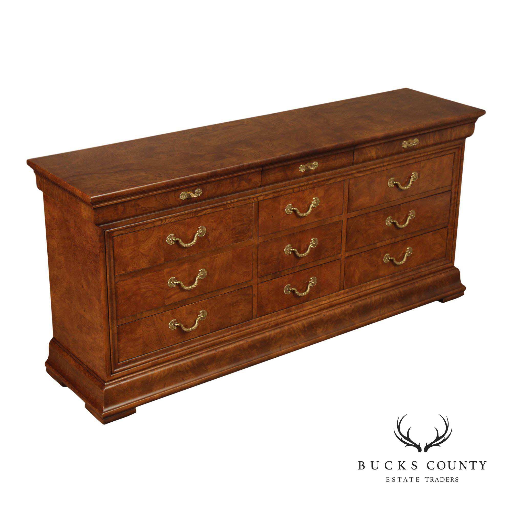 Henredon 'Charles X' Burlwood Long Dresser