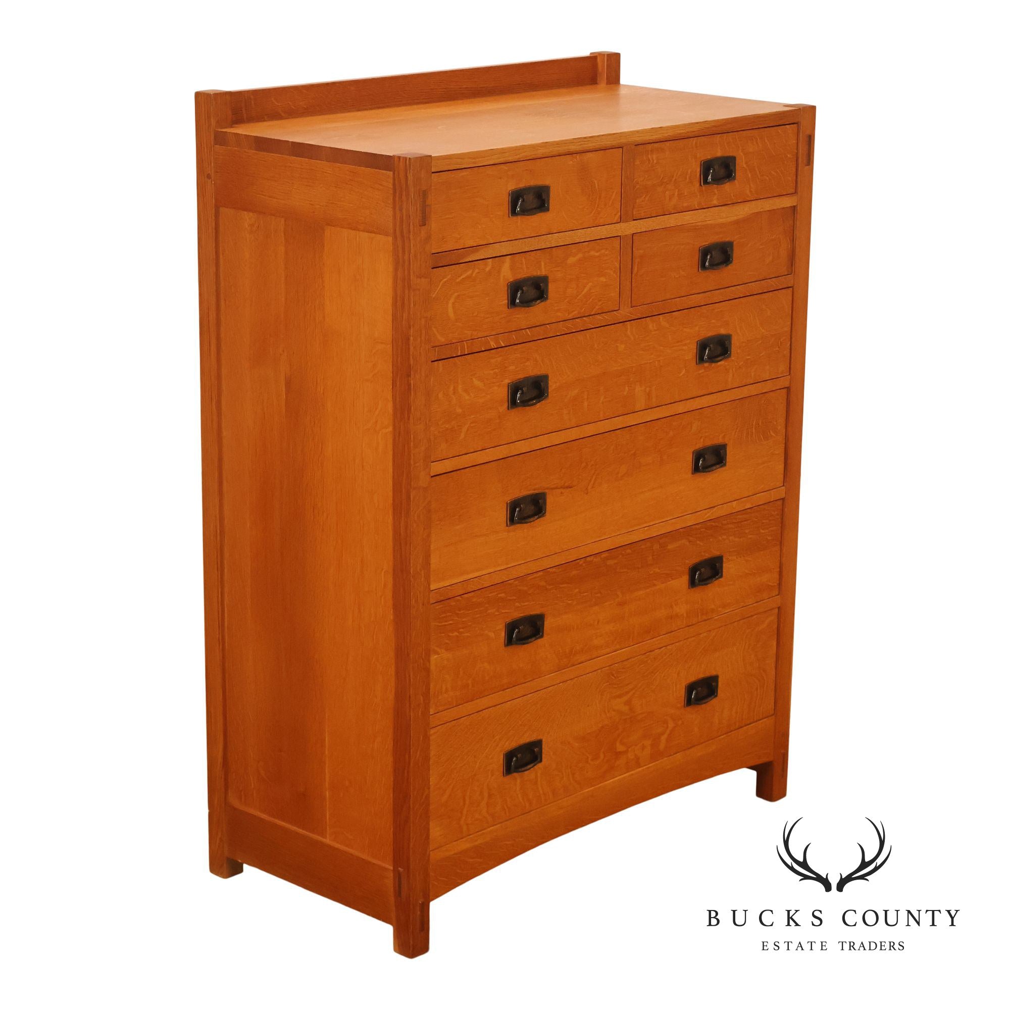 Stickley Mission Collection Oak Tall Chest