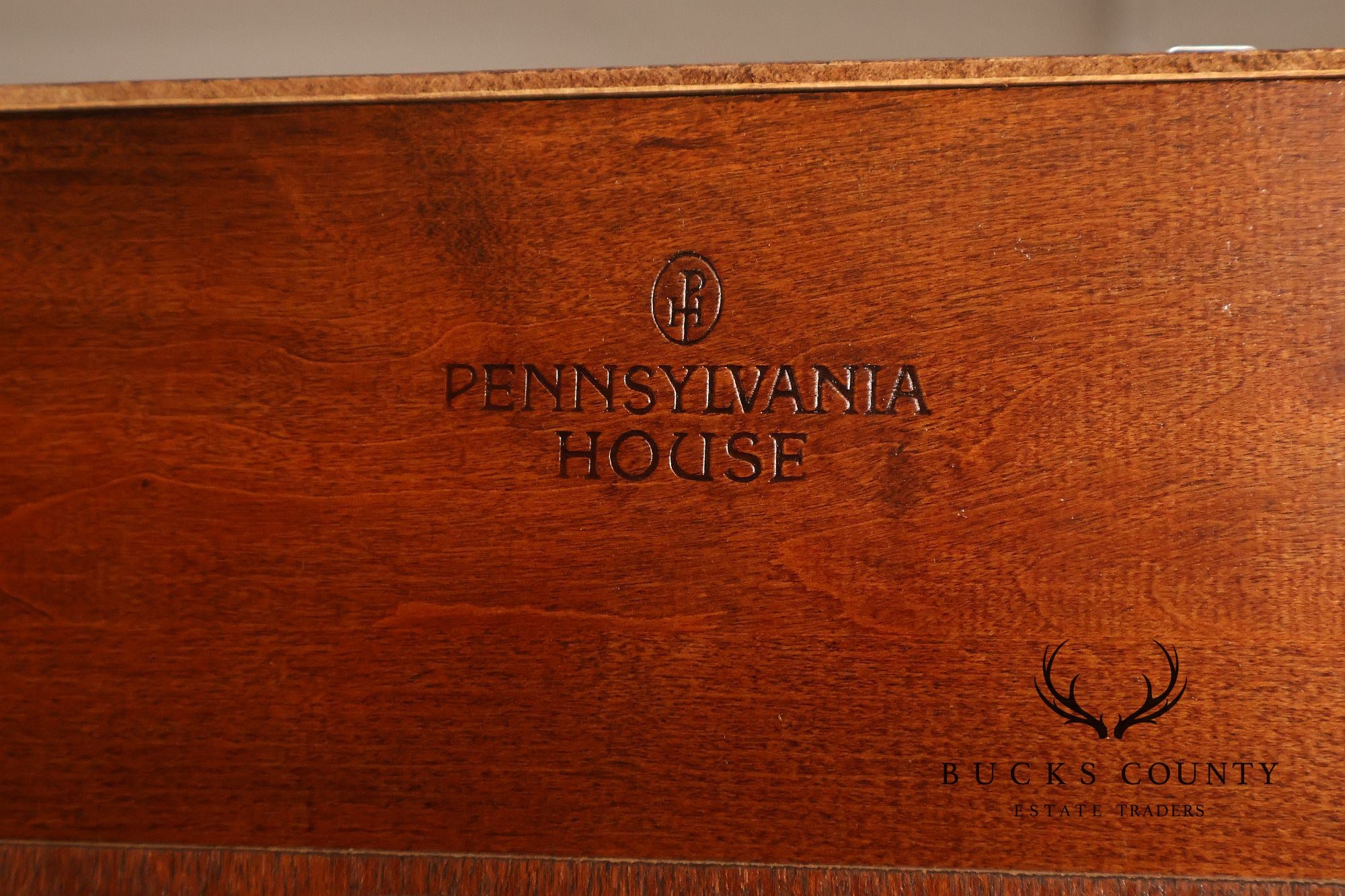 Pennsylvania House Georgian Revival Cherry Lighted Cherry China Cabinet