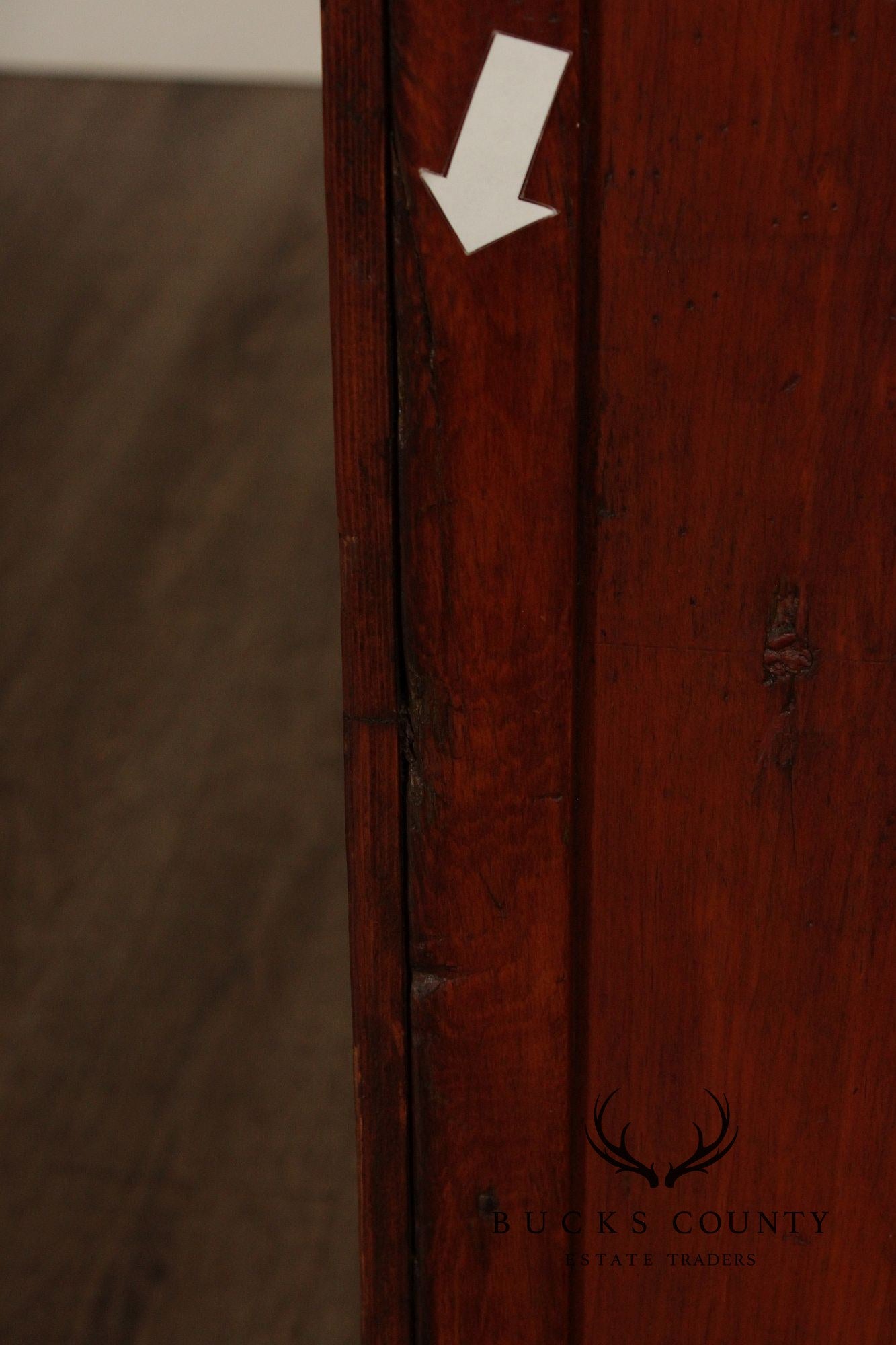Antique Softwood Two-Door Pantry Cupboard
