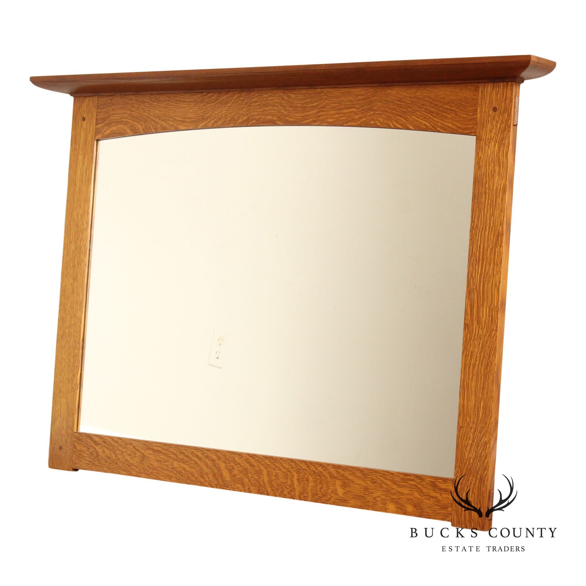 Stickley Mission Collection Oak Wall Mirror