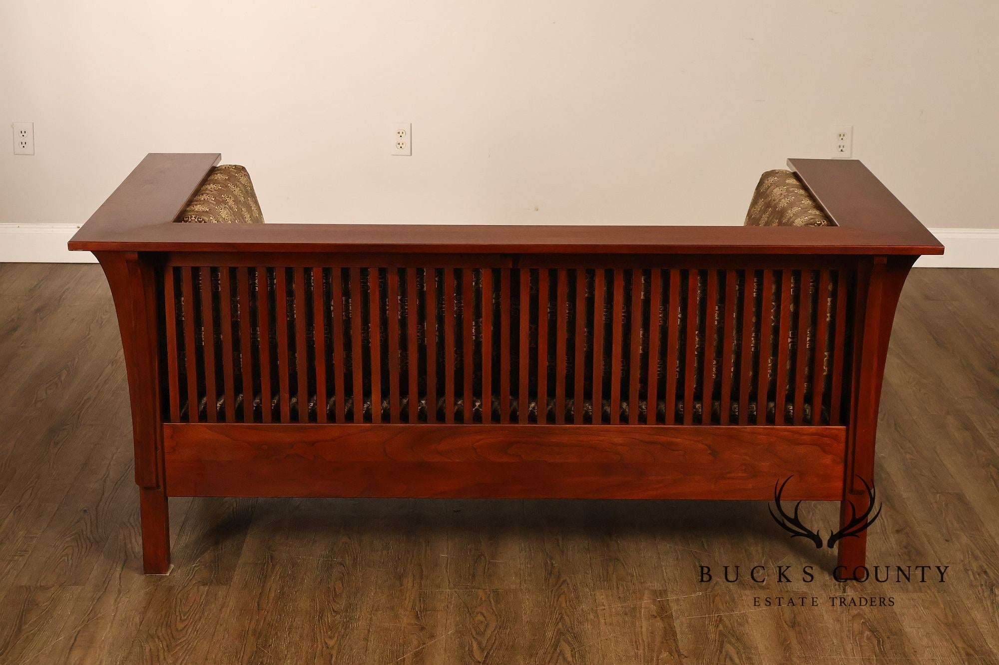 Stickley Mission Collection Cherry Spindle Loveseat