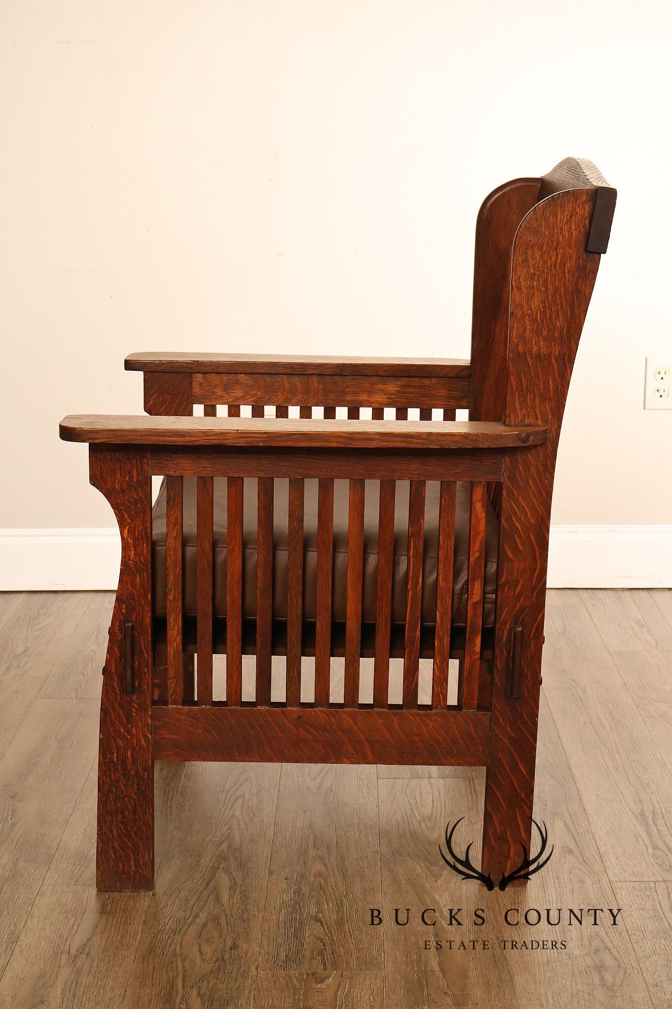 Michigan Chair Company Arts And Crafts Oak Armchair