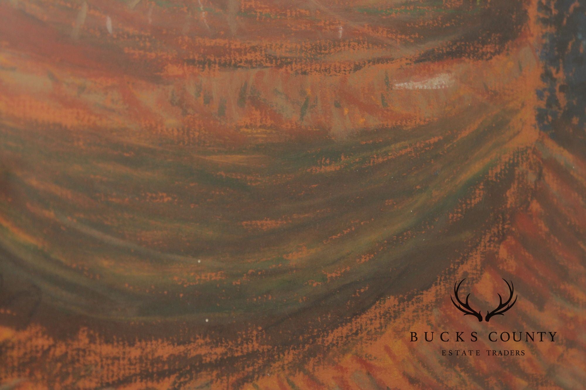 Artist Signed Pastel Painting Inspired by Vincent Van Gogh