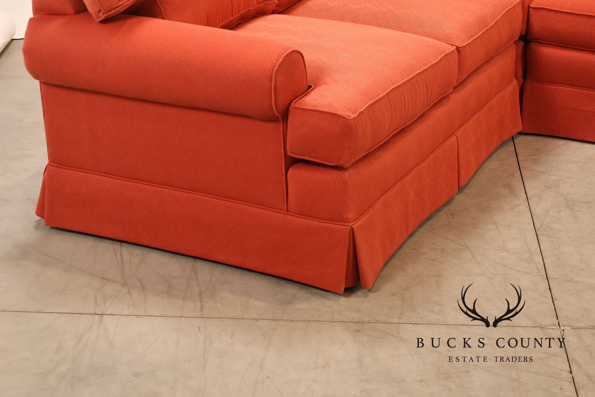 Miles Talbott Left-Facing Custom Upholstered Sectional Sofa