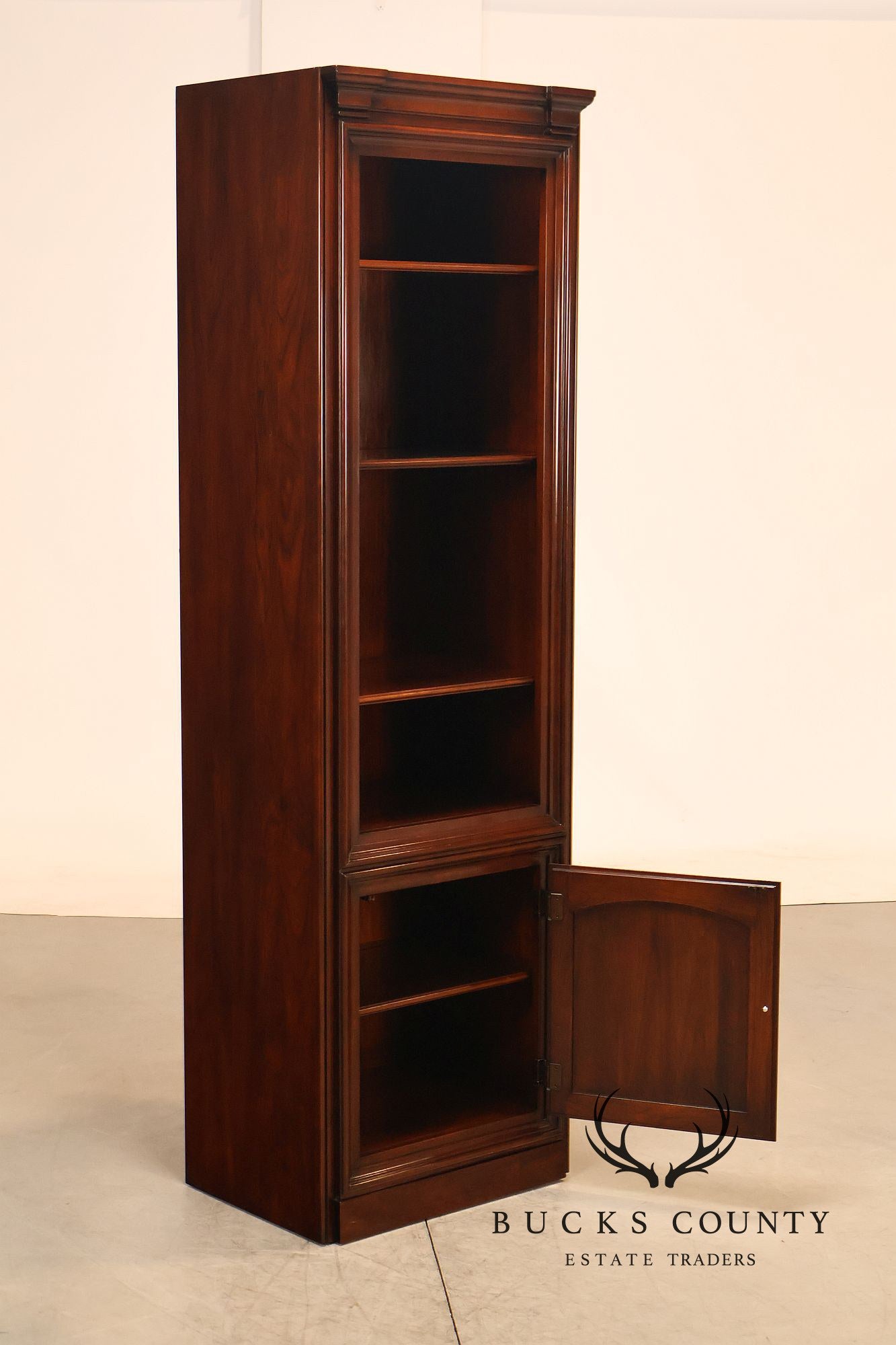 Statton Pair Of Oldtowne Cherry Bookcases