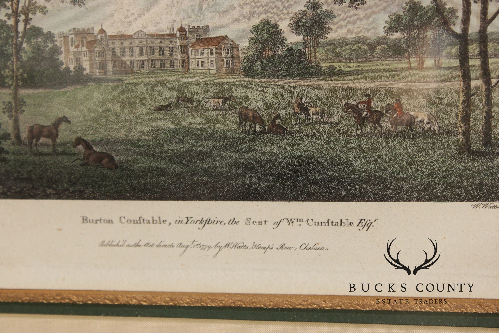 W. Angus Framed Print of English Estate