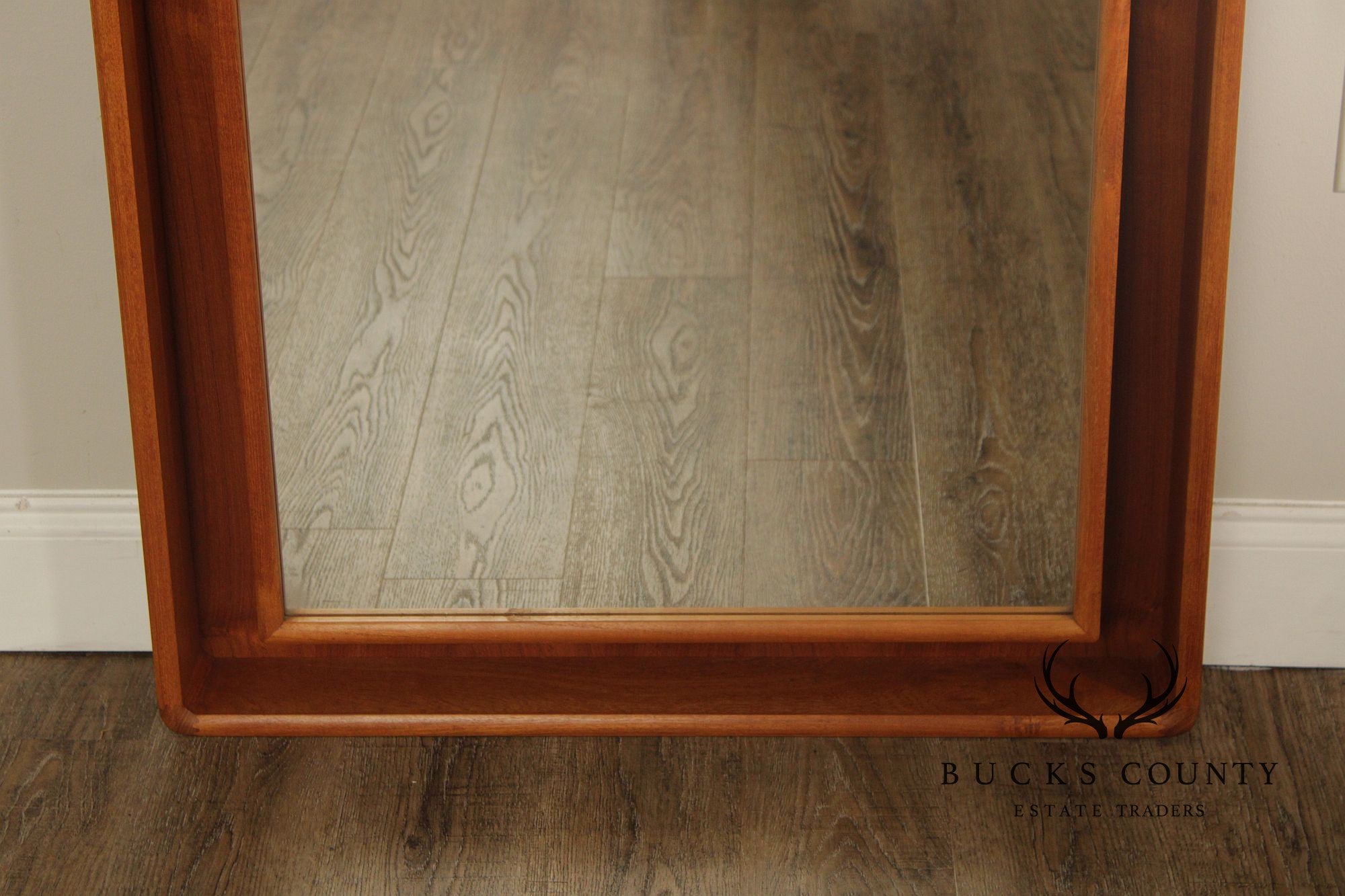 Pedersen & Hansen Mid-Century Modern Illuminated Teak Wall Mirror