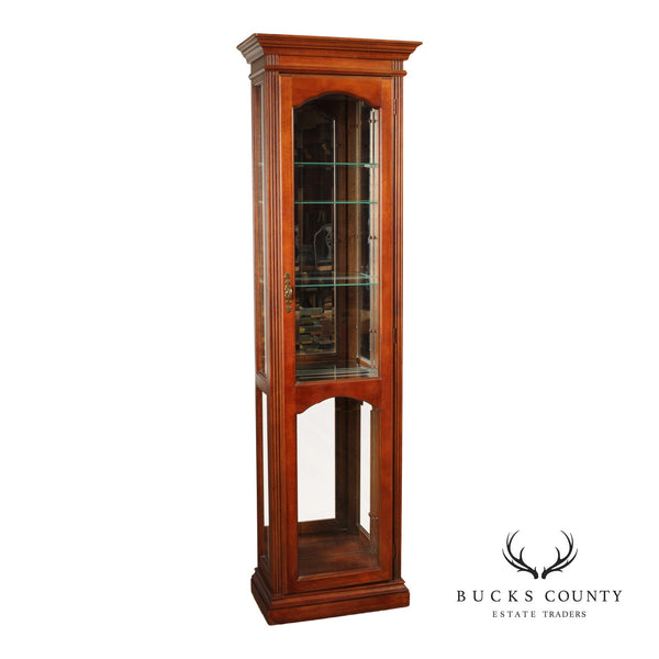 Pulaski Furniture Single Door Cherry Curio Cabinet