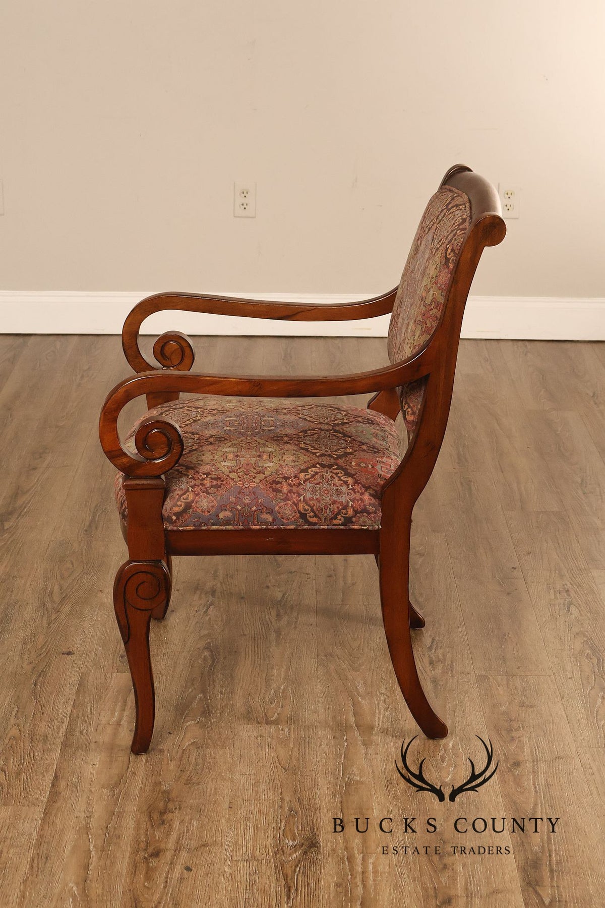 Hickory Chair Pair of Charles X Style Armchairs