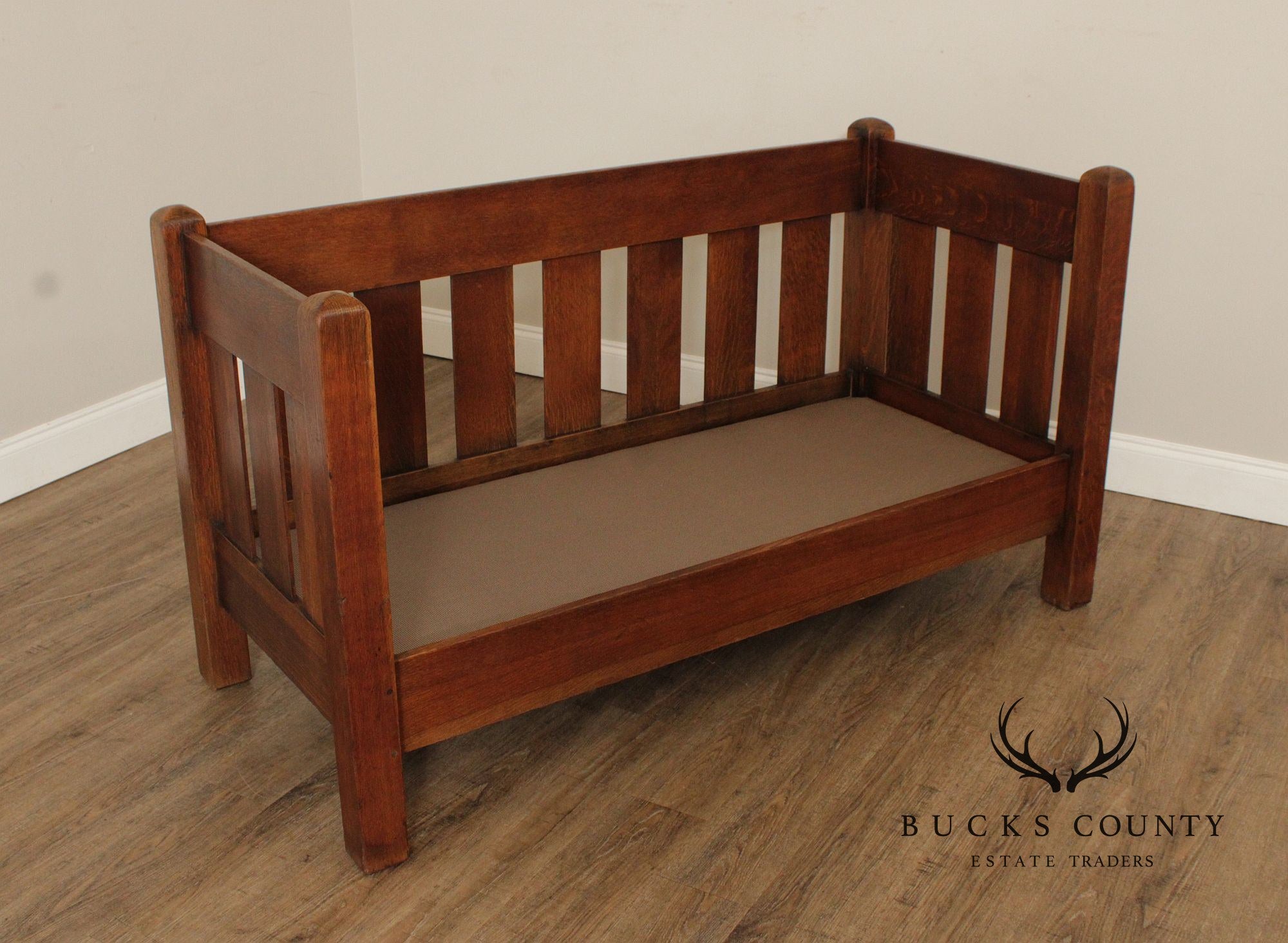 Limbert Antique Mission Oak Settle