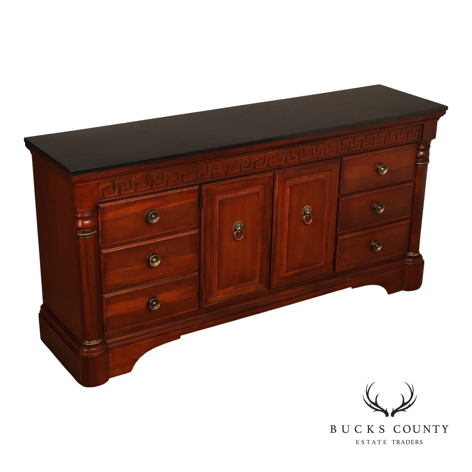 Stanley Regency Style Mahogany Triple Dresser