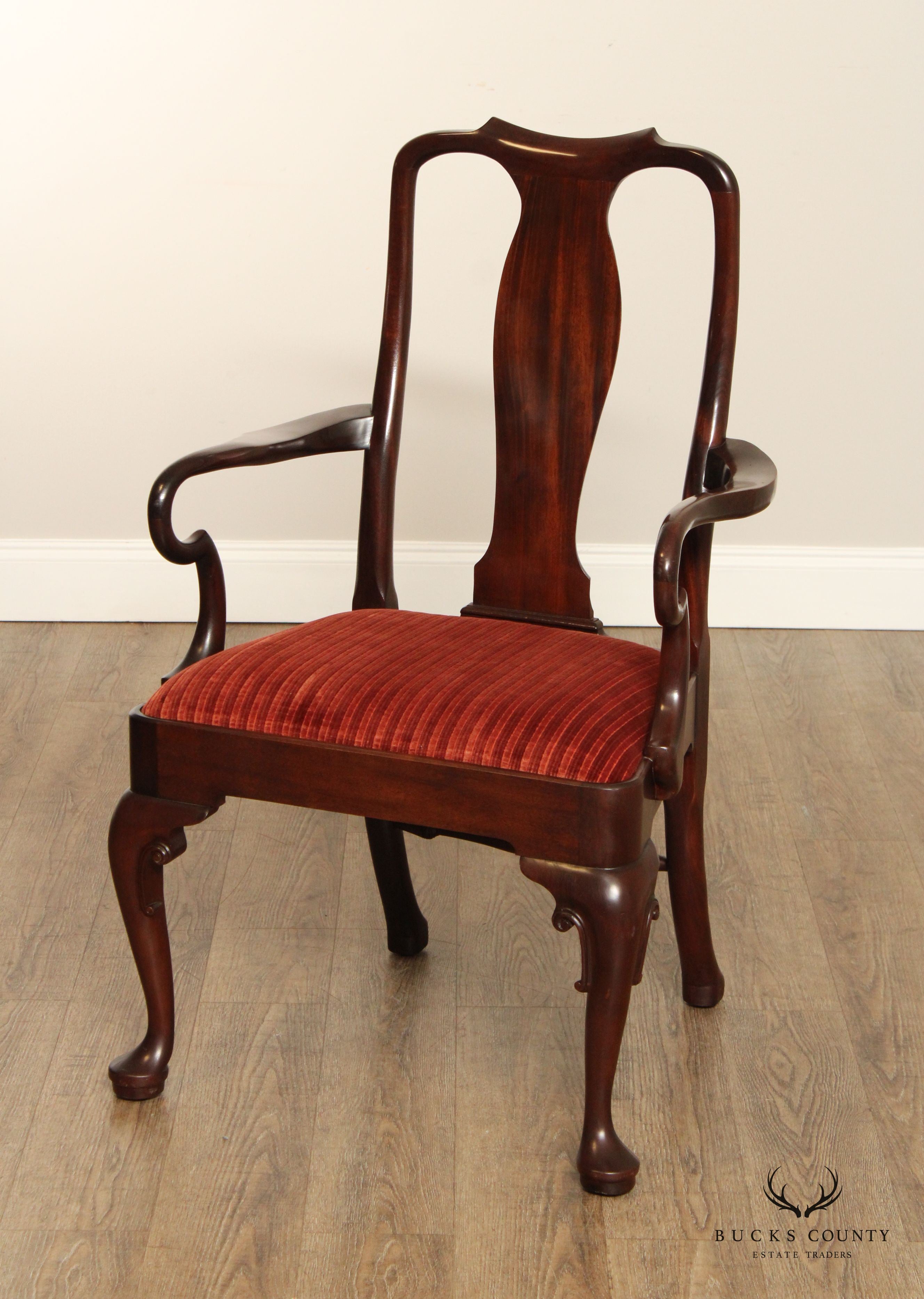 Stickley Colonial Willamsburg Set of Ten Mahogany Dining Chairs