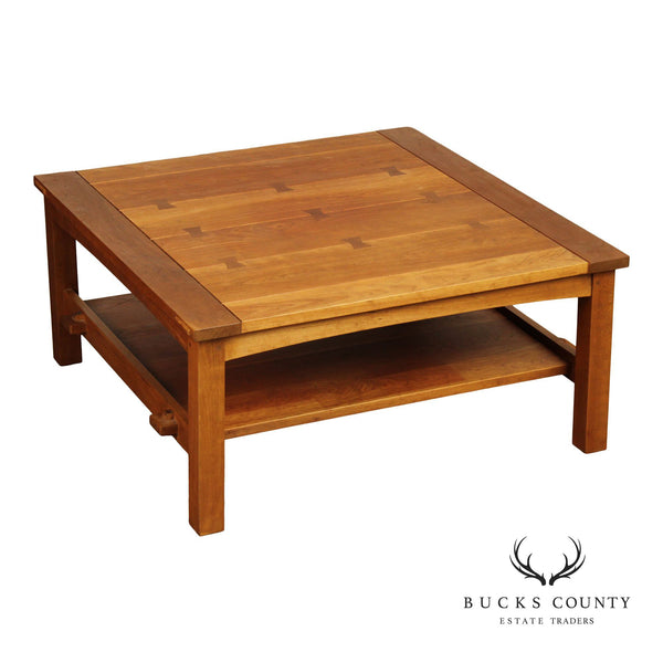 Stickley Mission Collection Cherry Butterfly Top Cocktail Table