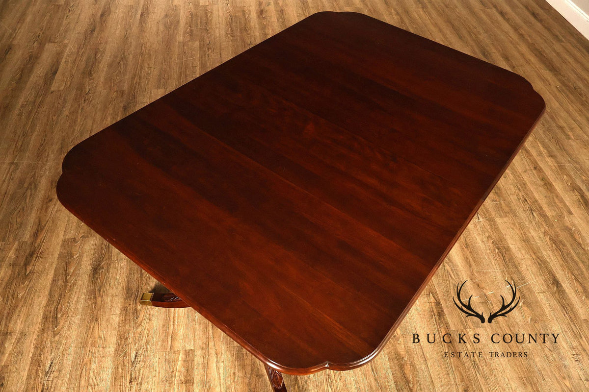 Statton Cherry Double Pedestal Dining Table