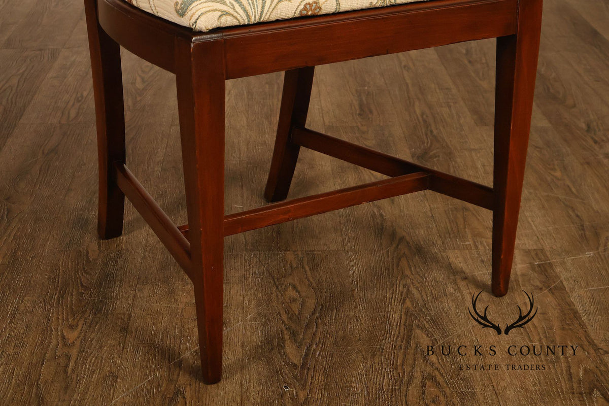 Statesville Hepplewhite Style Set of Four Mahogany Dining Chairs