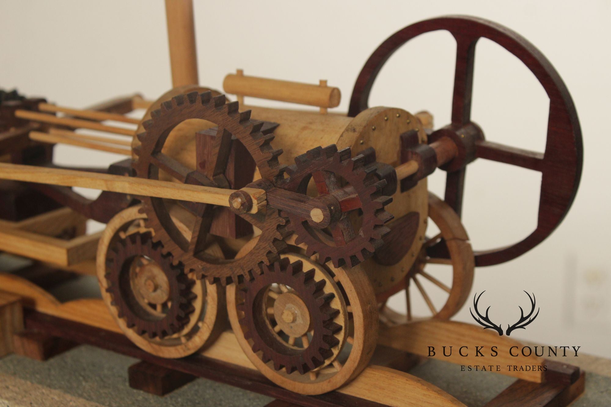 Philip Jacoby Carved Wood Model Train