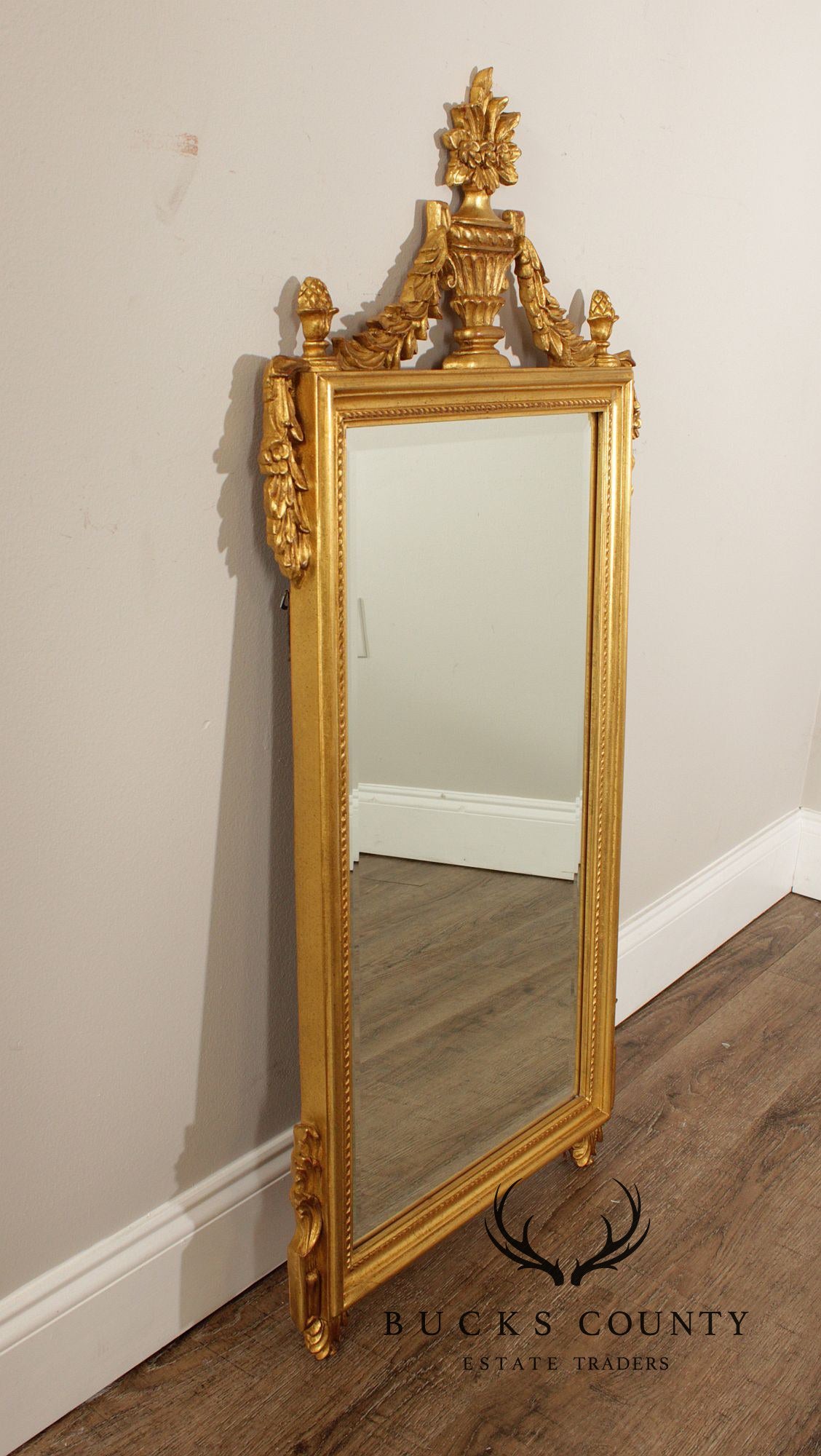 Carvers' Guild Adam Style Giltwood Wall Mirror