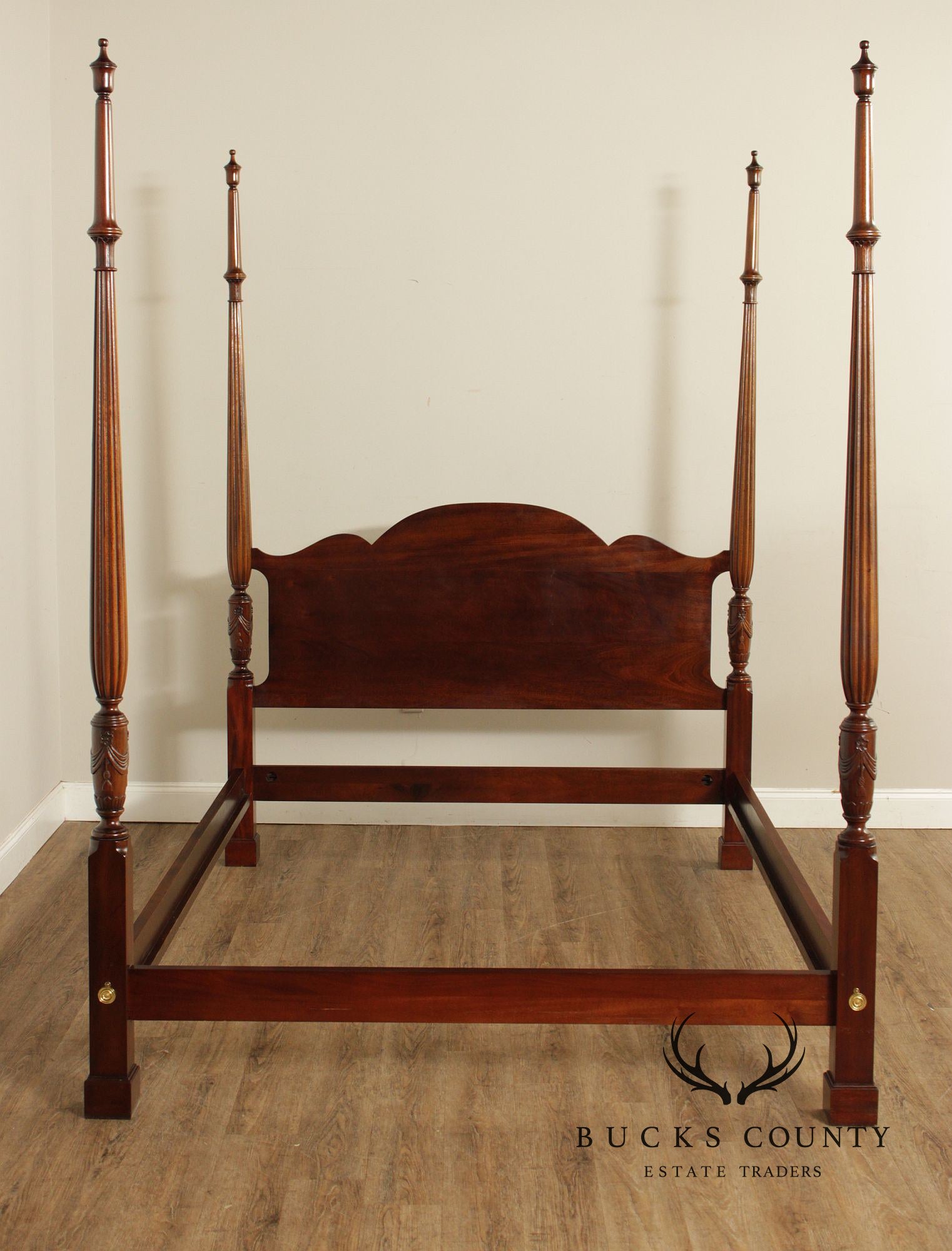 Mahogany Queen Size Four Poster Bed