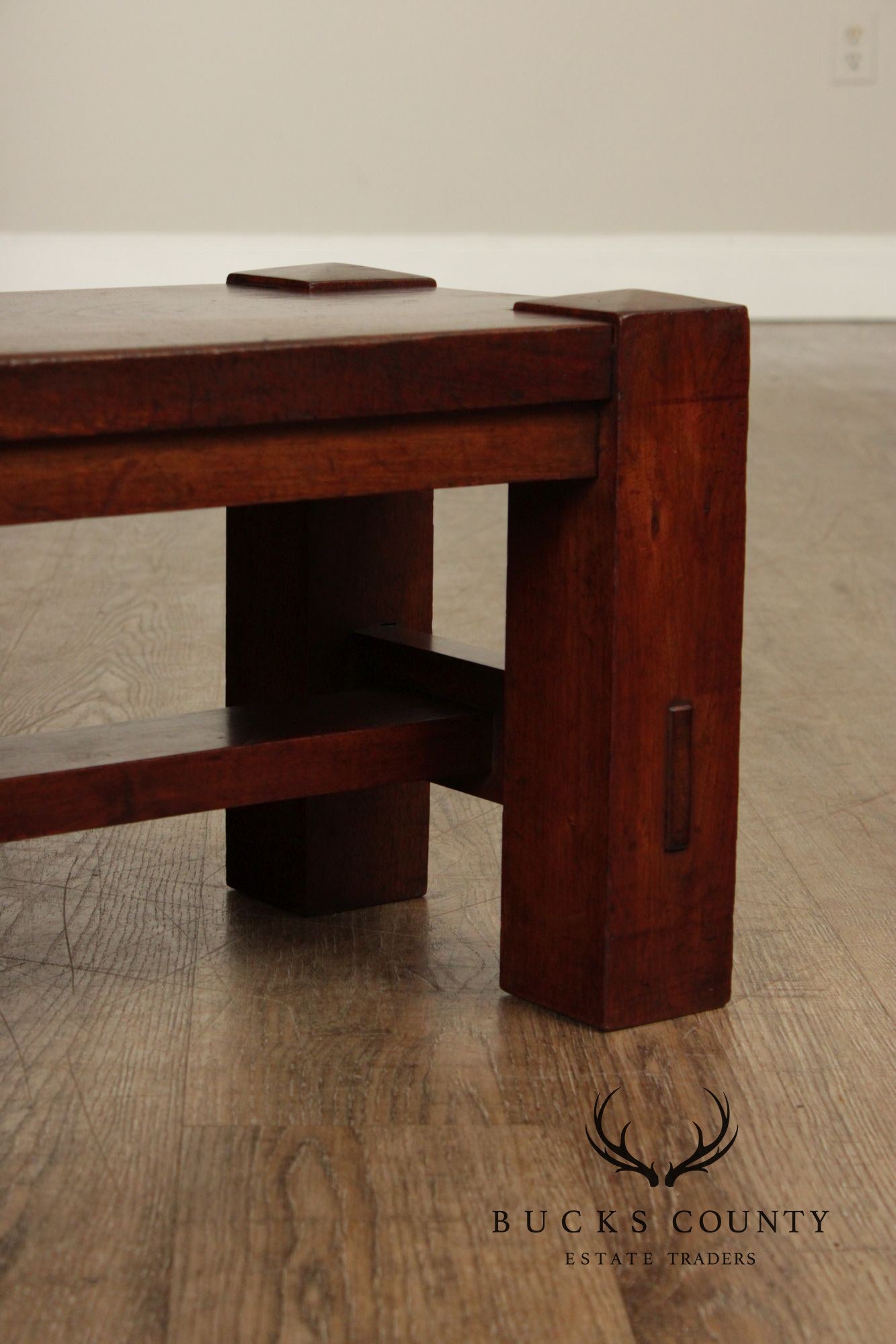Arts and Crafts Antique Walnut Foot Stool