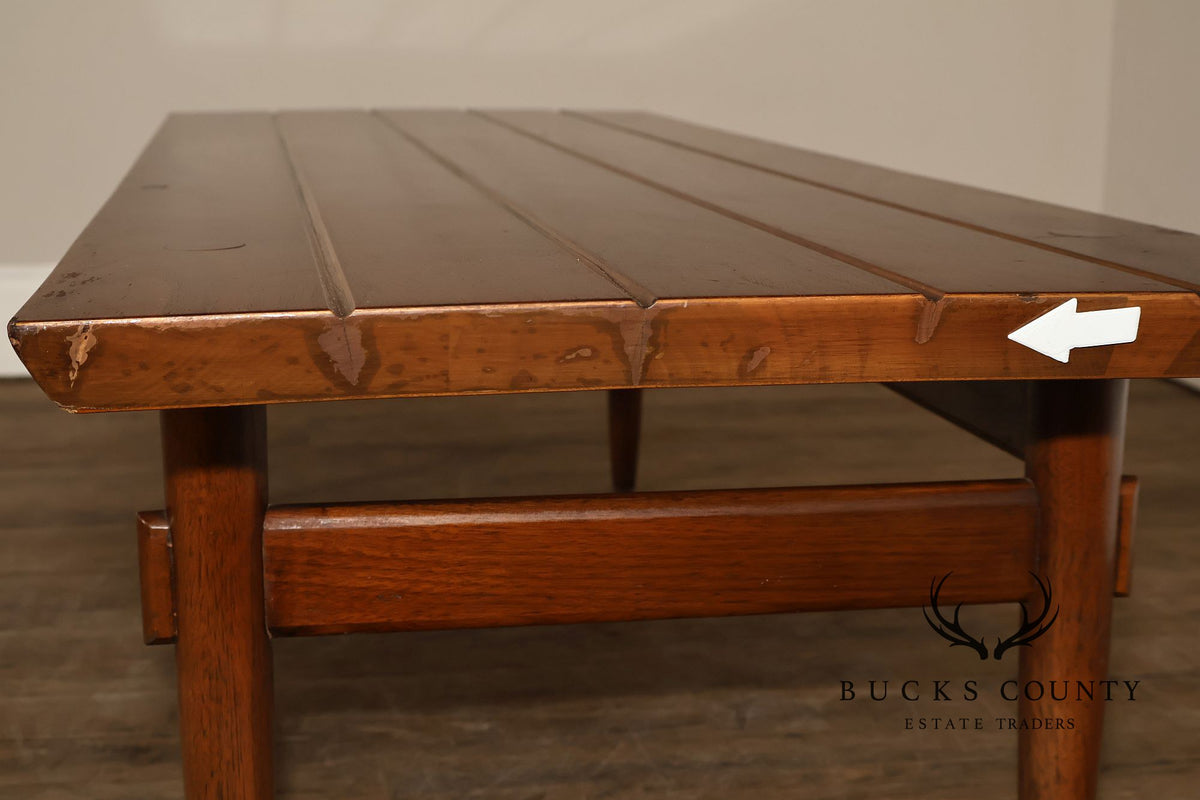 American Of Martinsville Furniture Slat Top Bench