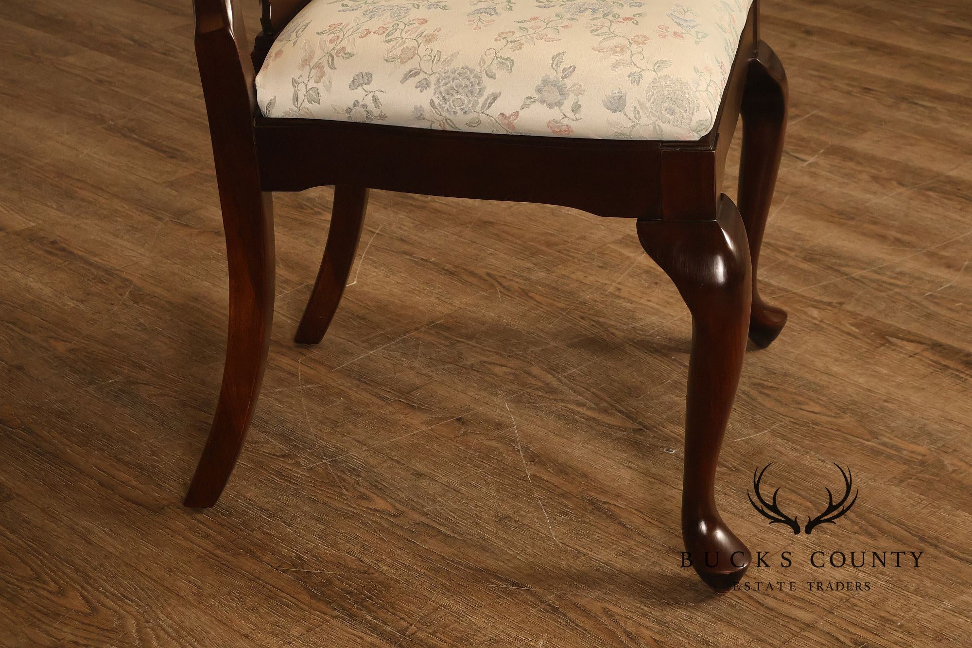Harden Queen Anne Style Set of Six Cherry Dining Chairs